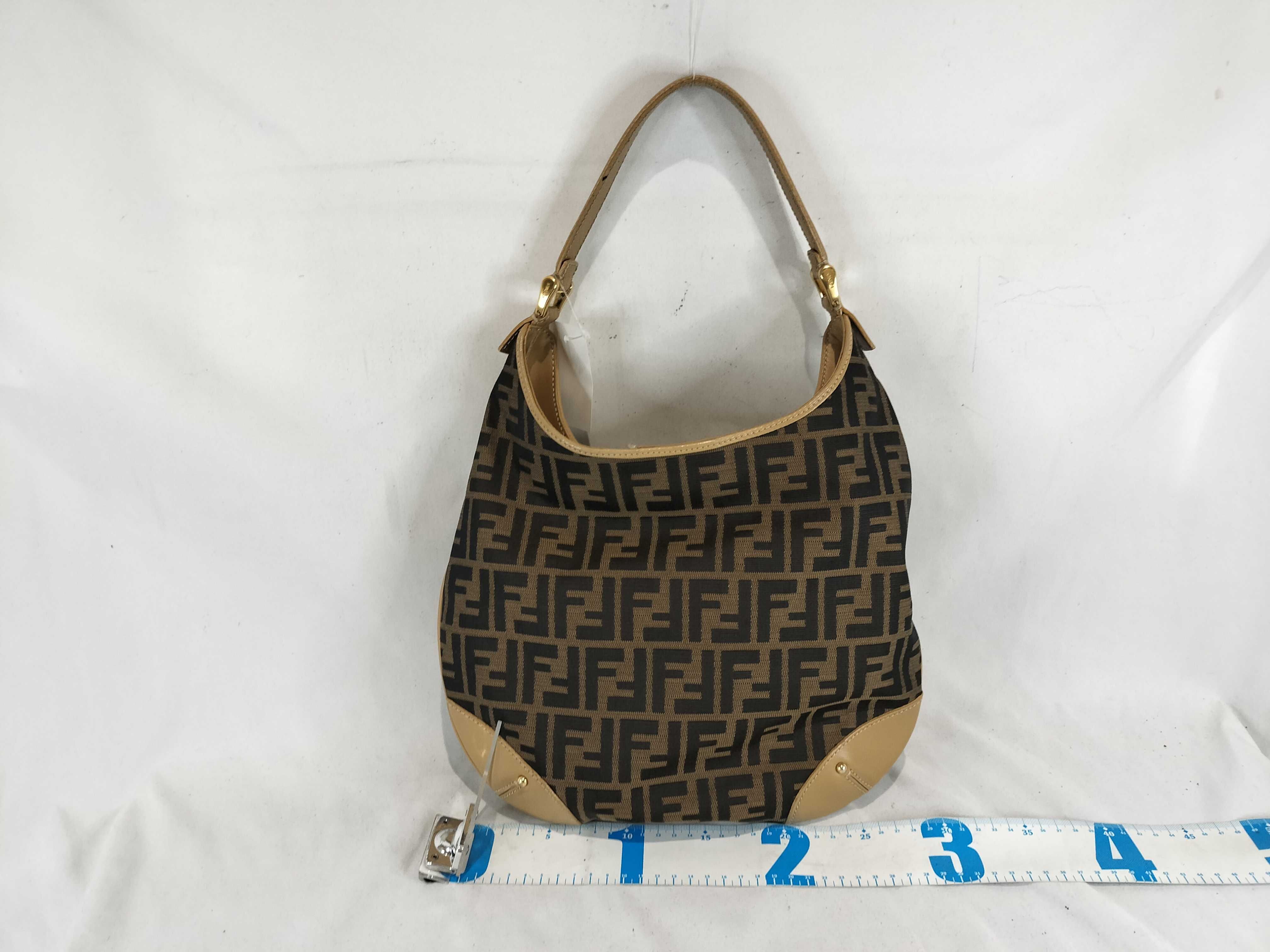 Zucca print one-shoulder bag, Zucca handbag, beige. — view 2