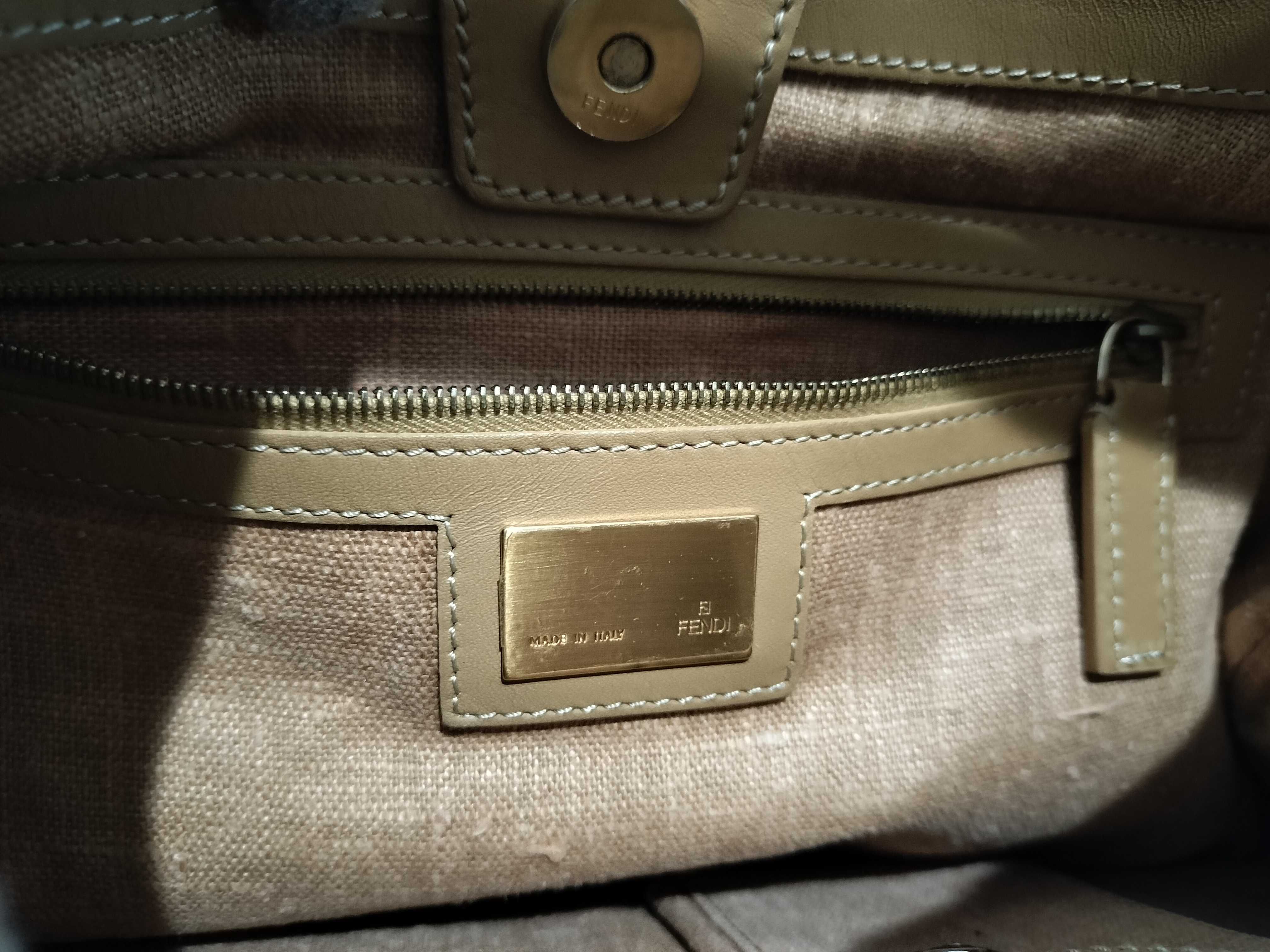 Zucca print one-shoulder bag, Zucca handbag, beige. — view 11