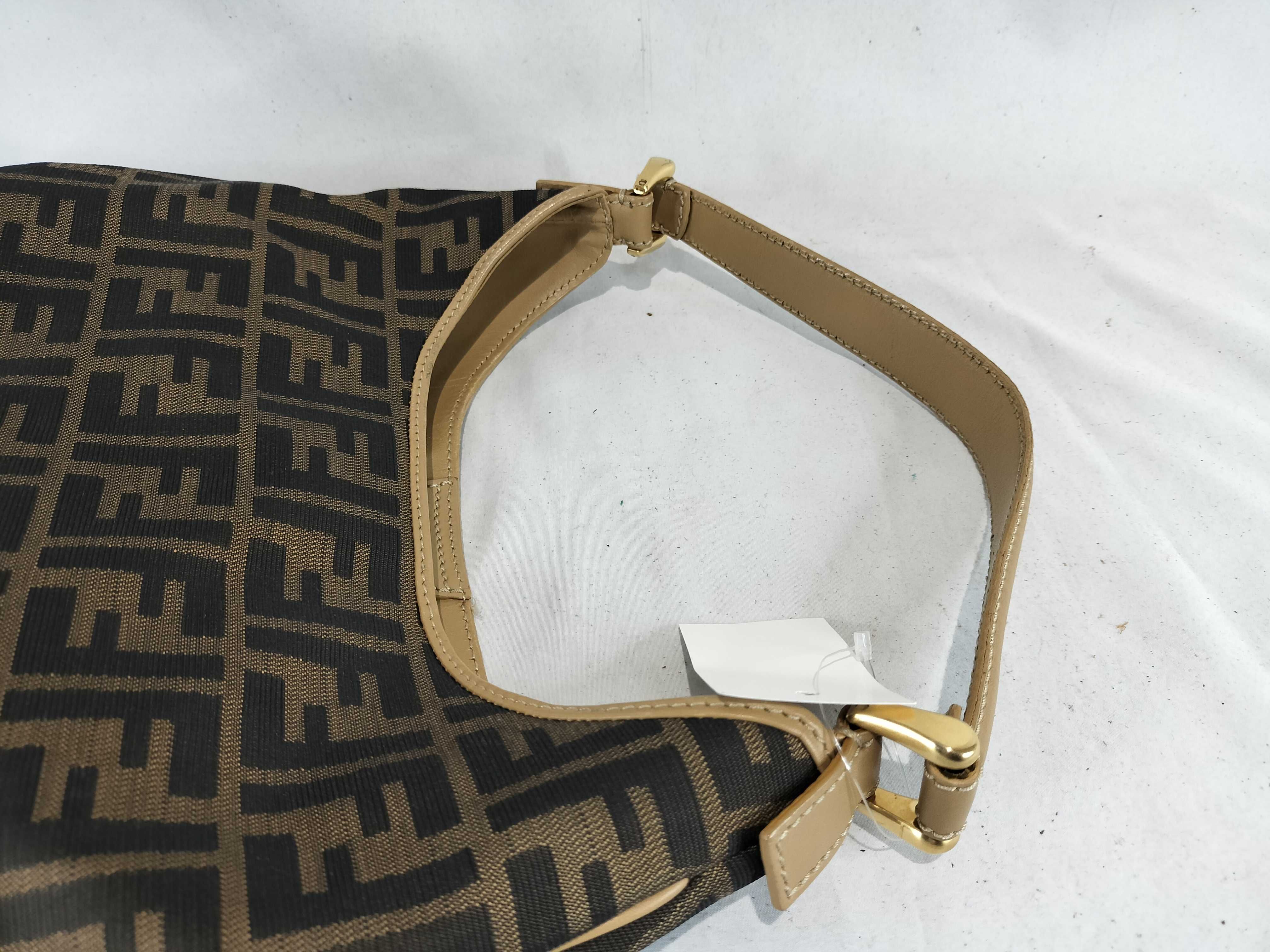 Zucca print one-shoulder bag, Zucca handbag, beige. — view 3