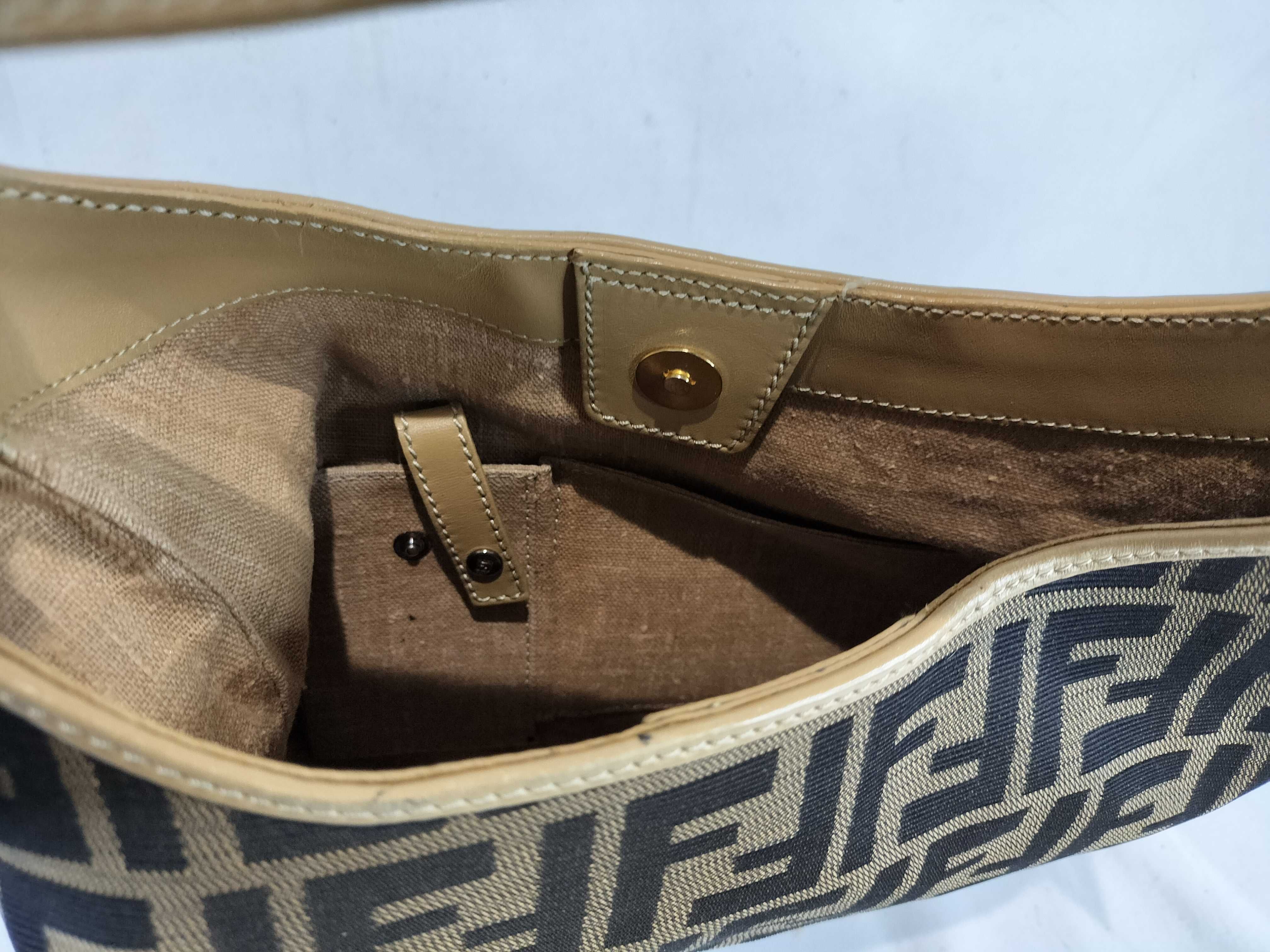 Zucca print one-shoulder bag, Zucca handbag, beige. — view 8