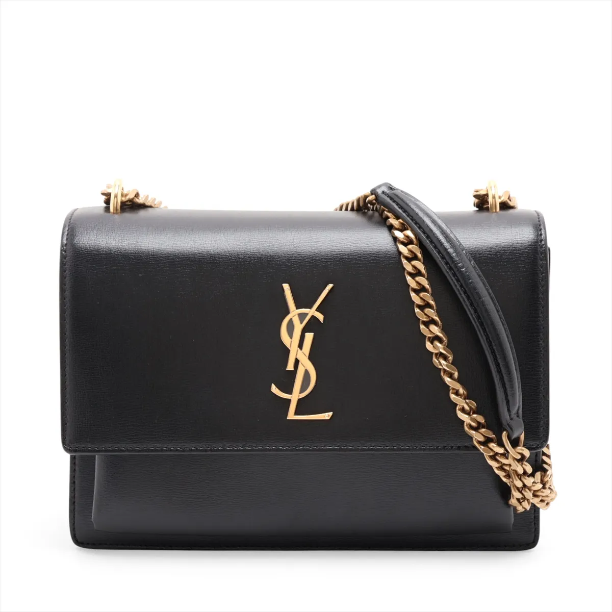 Sunset 442906 Leather Shoulder Bag, Black