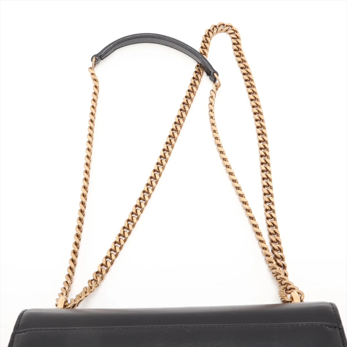 Sunset 442906 Leather Shoulder Bag, Black — view 6