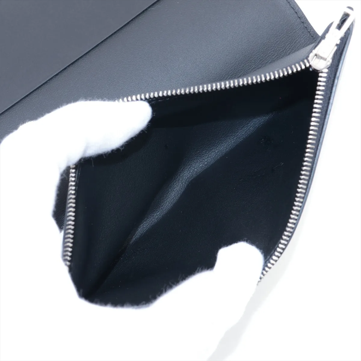 EA Zip Swift Notebook Cover Black Silver Hardware W:2024 — view 4
