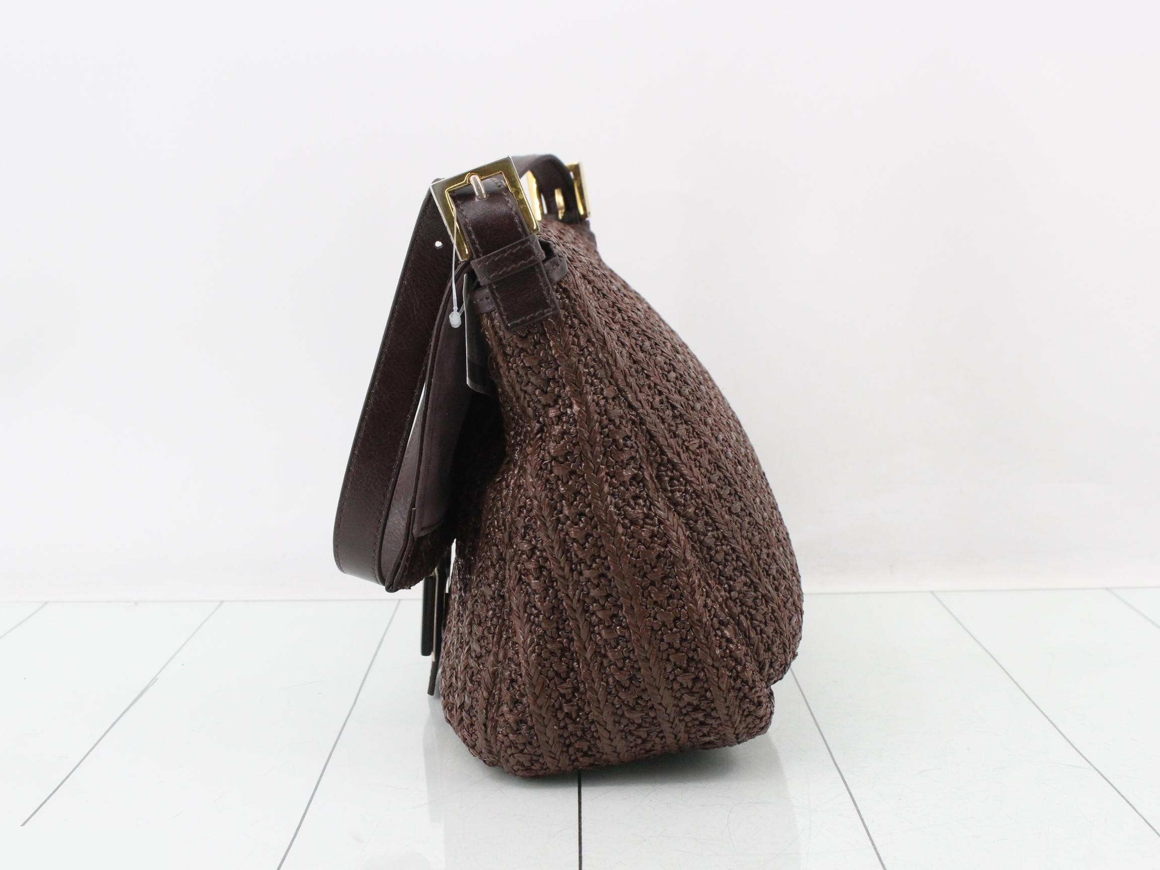 Mamma Bucket One-Shoulder Bag, Brown — view 3
