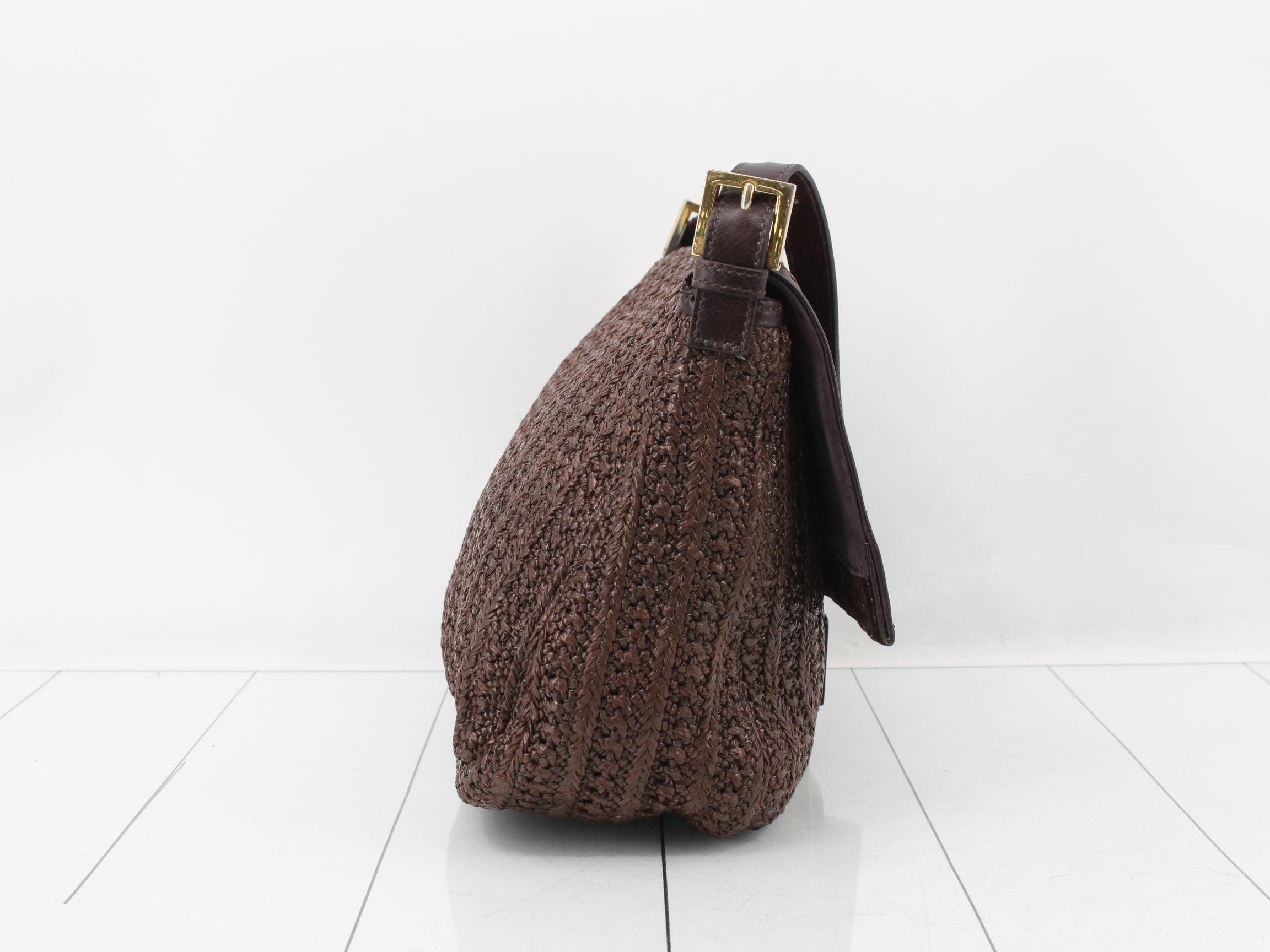 Mamma Bucket One-Shoulder Bag, Brown — view 4