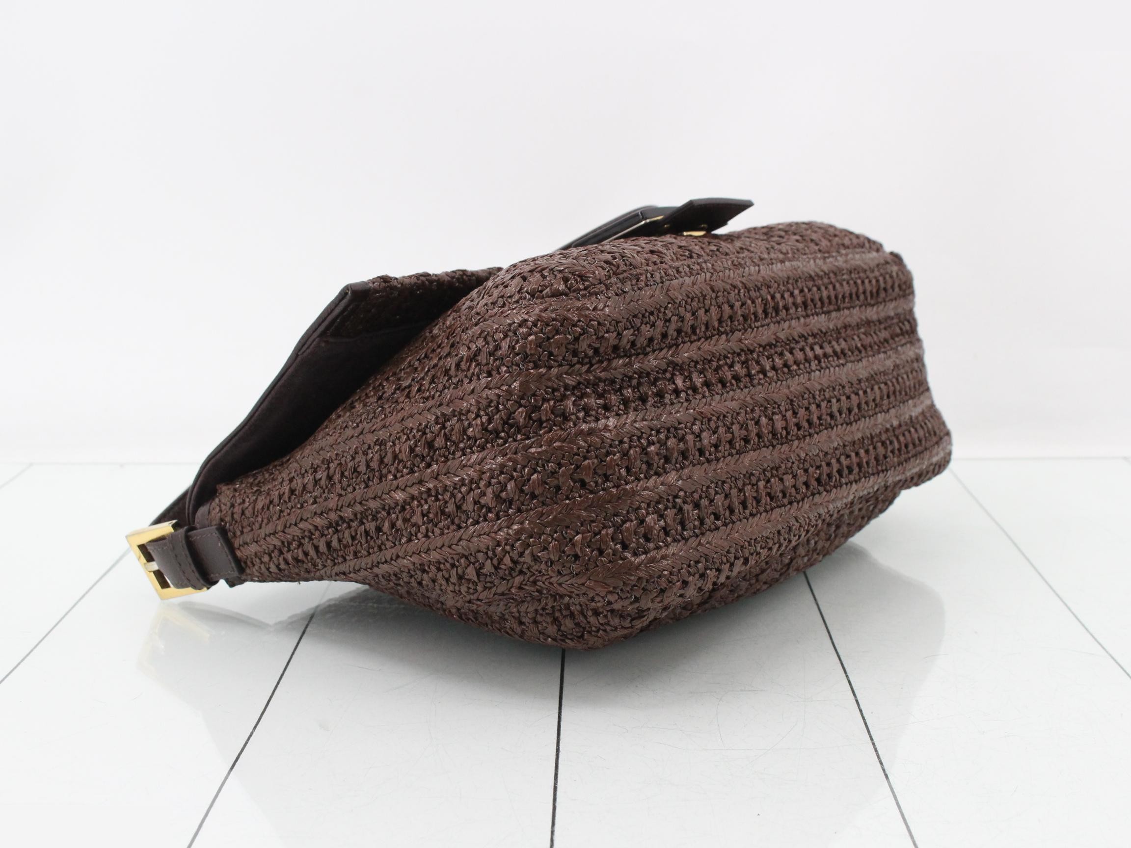 Mamma Bucket One-Shoulder Bag, Brown — view 5