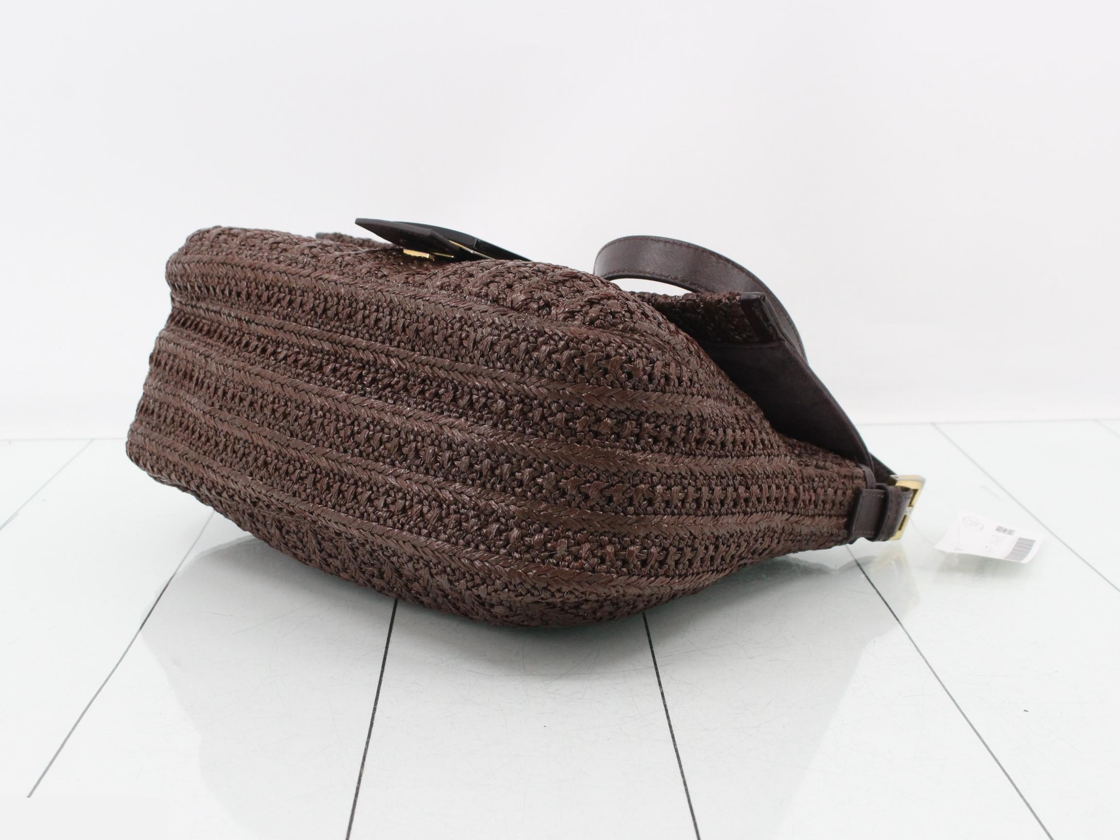 Mamma Bucket One-Shoulder Bag, Brown — view 6