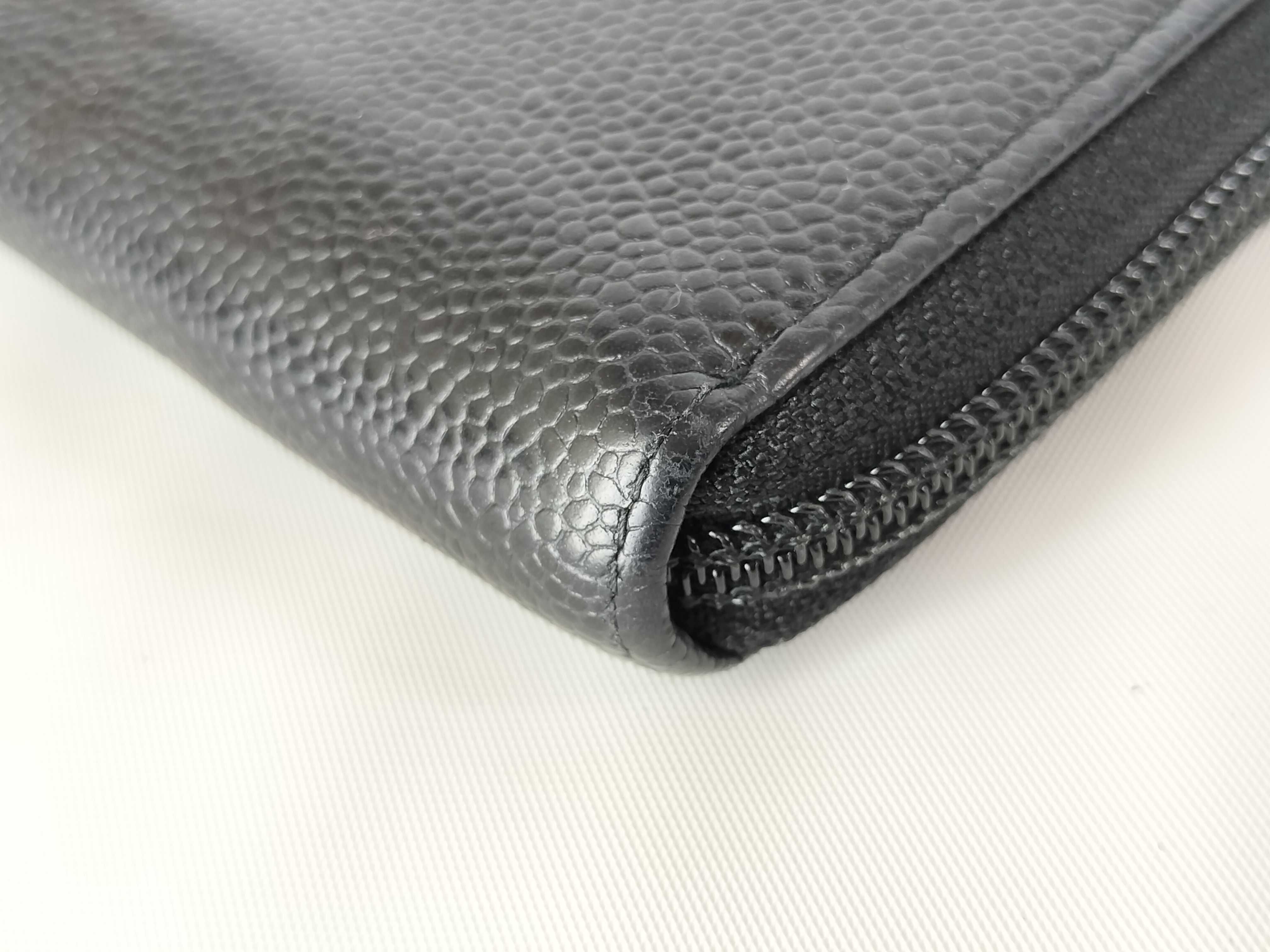 Caviar Skin Long Wallet, Round, Coco Wallet — view 2