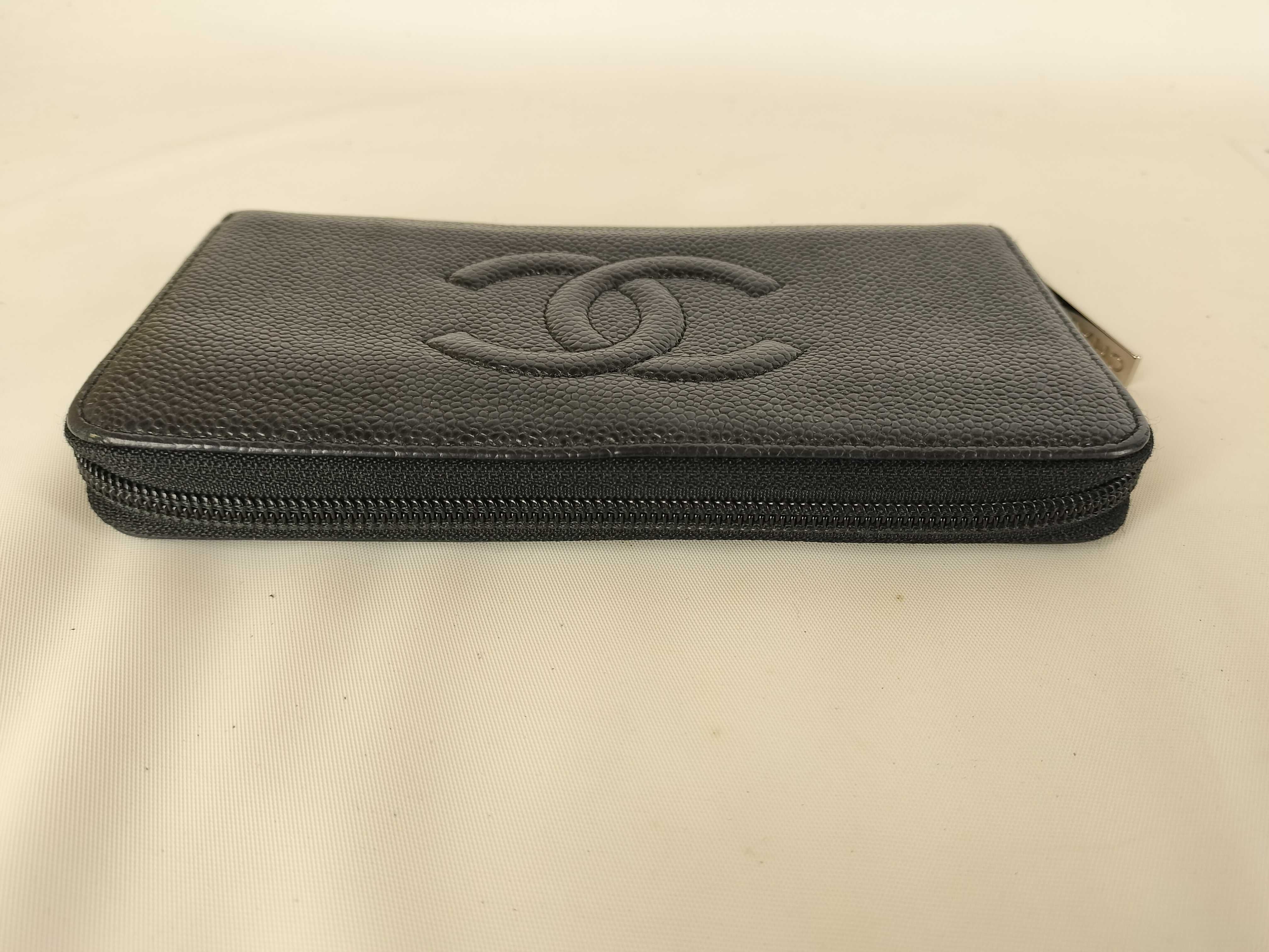 Caviar Skin Long Wallet, Round, Coco Wallet — view 4