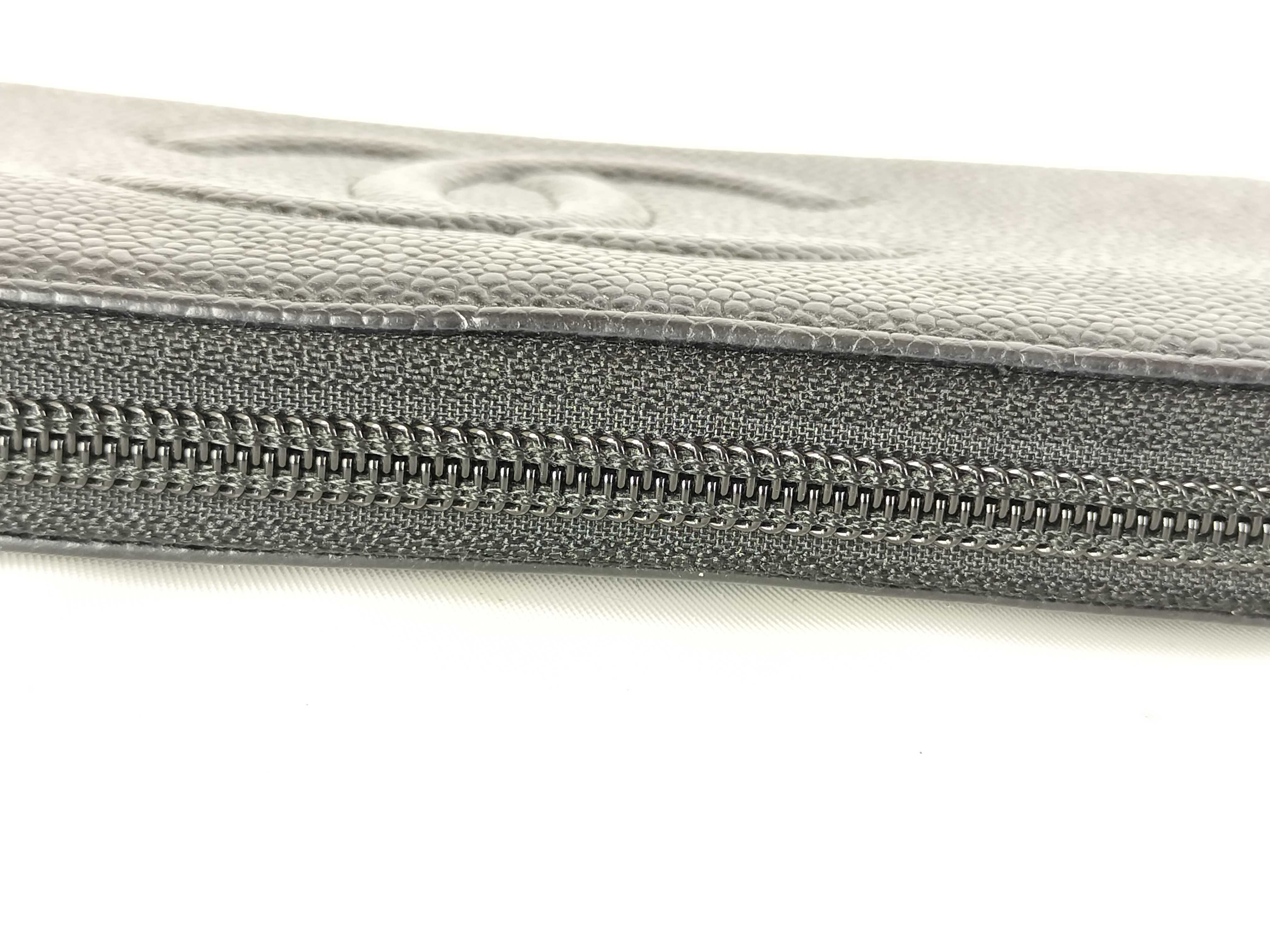 Caviar Skin Long Wallet, Round, Coco Wallet — view 5