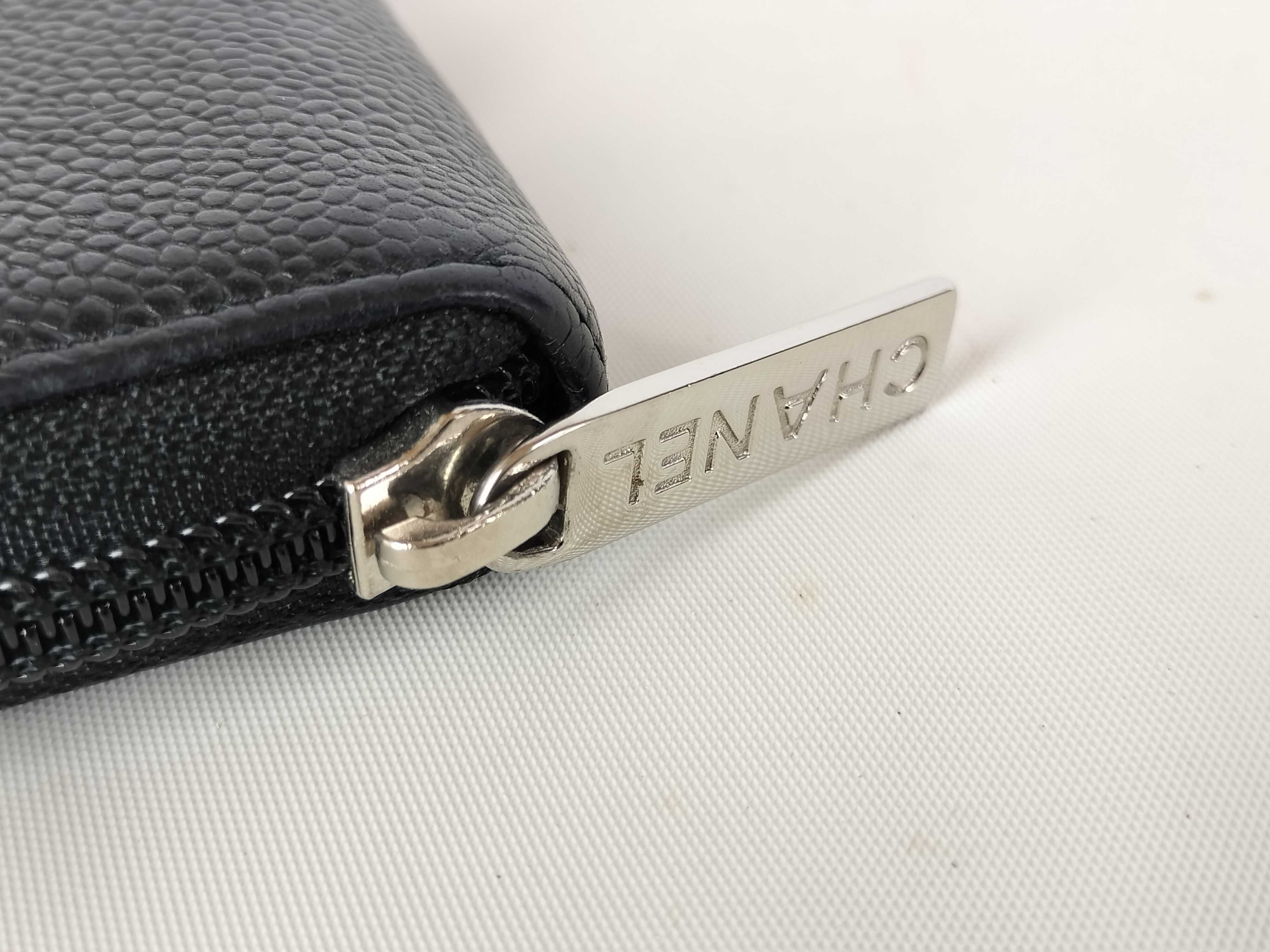 Caviar Skin Long Wallet, Round, Coco Wallet — view 6