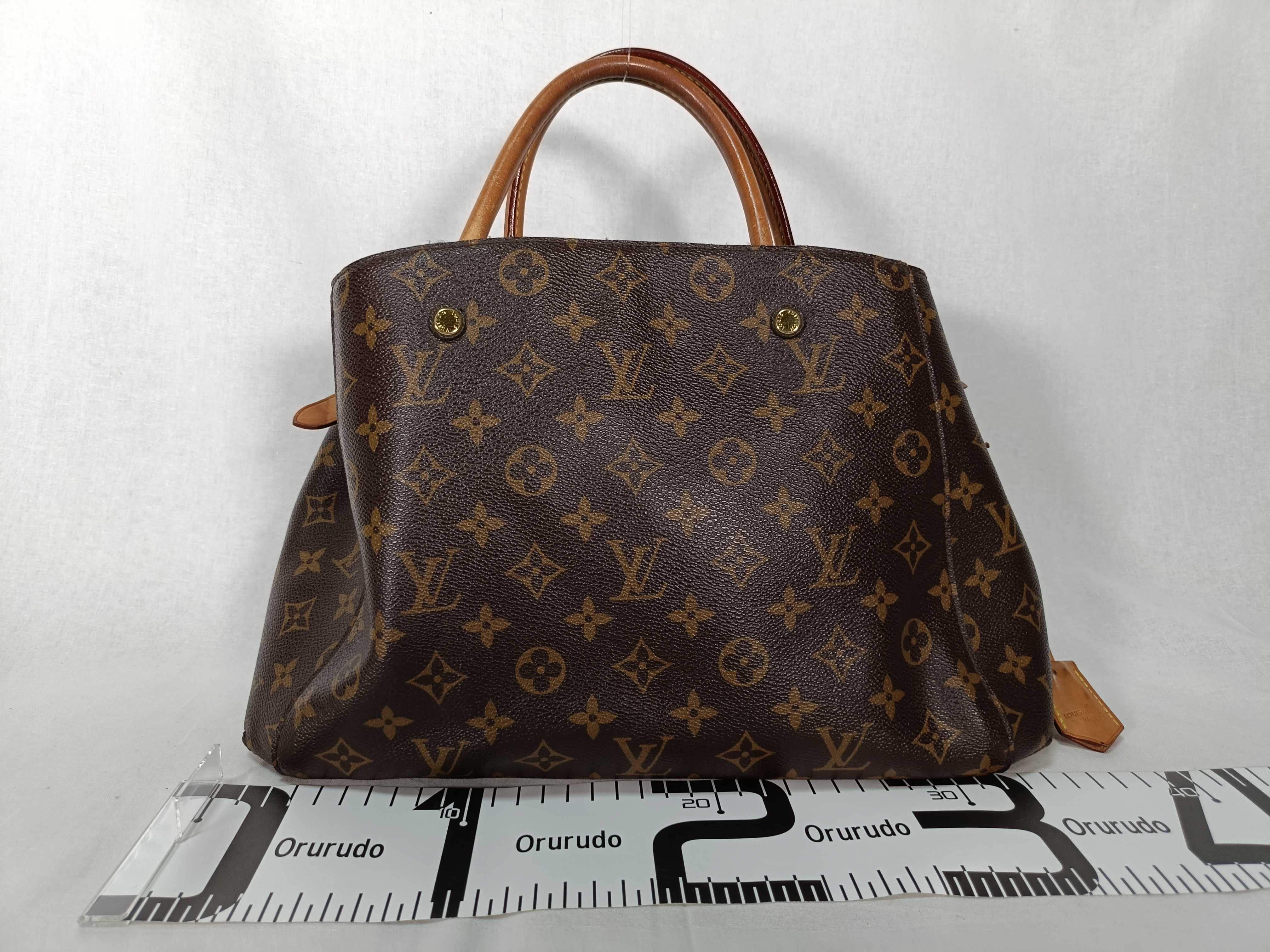 PH - Brown Monogram Canvas Montaigne Tote Bag 35cm Handbag — view 2