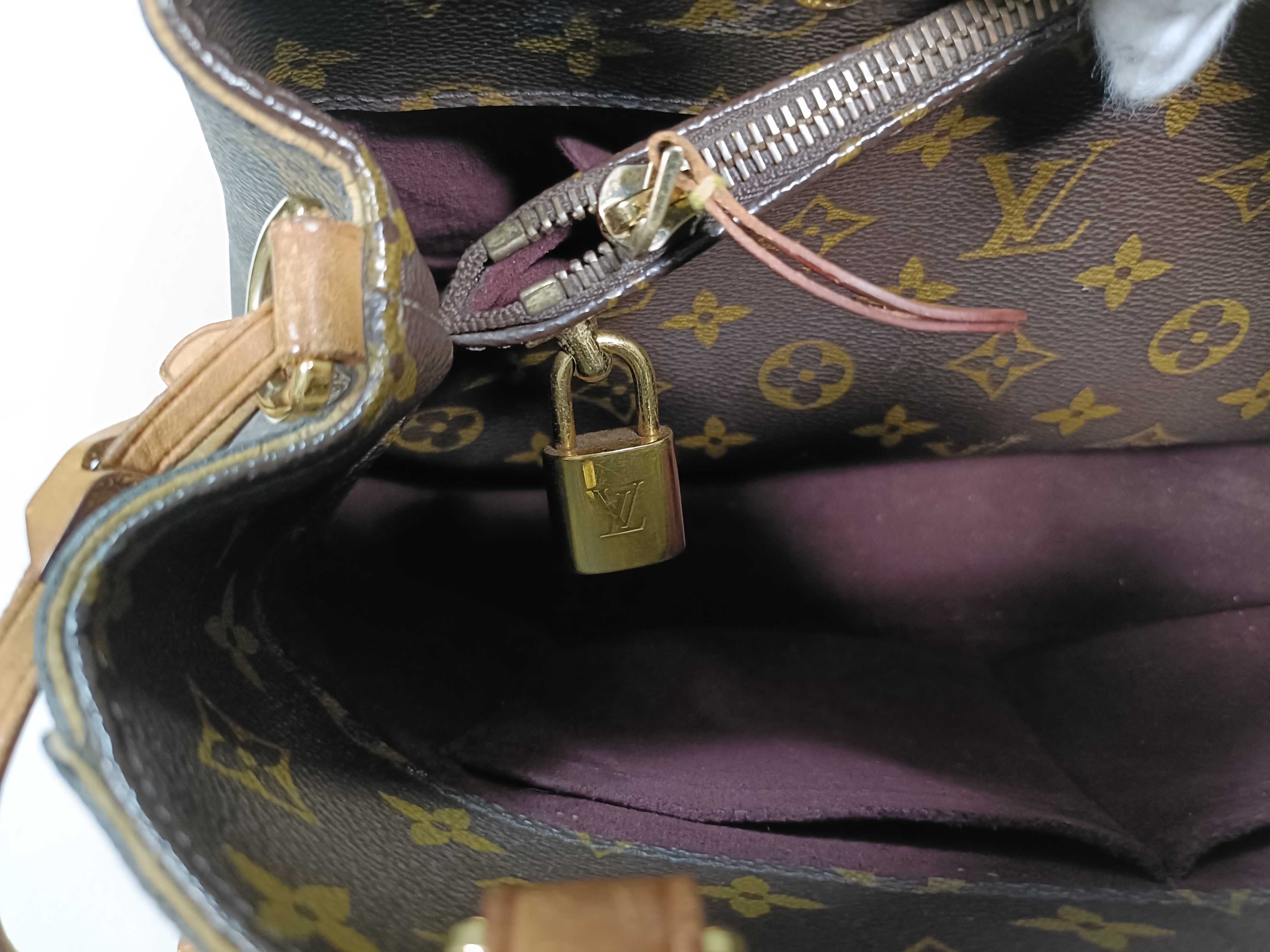 PH - Brown Monogram Canvas Montaigne Tote Bag 35cm Handbag — view 10
