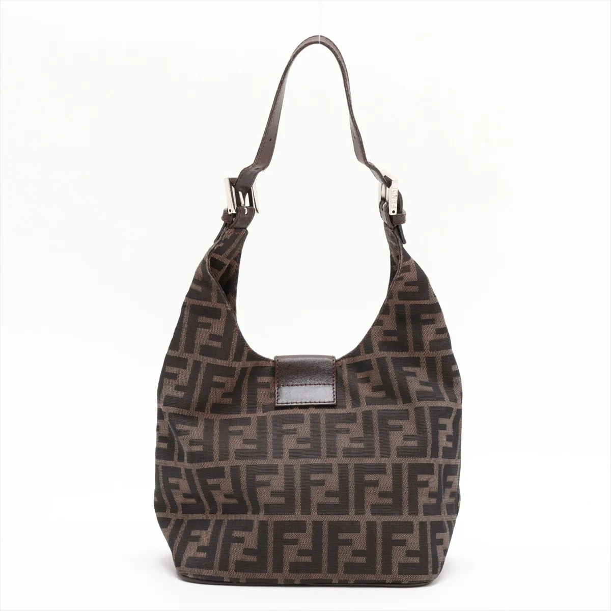 Zucca Mamma Bucket M26686 Canvas x Leather Shoulder Bag Brown — view 2