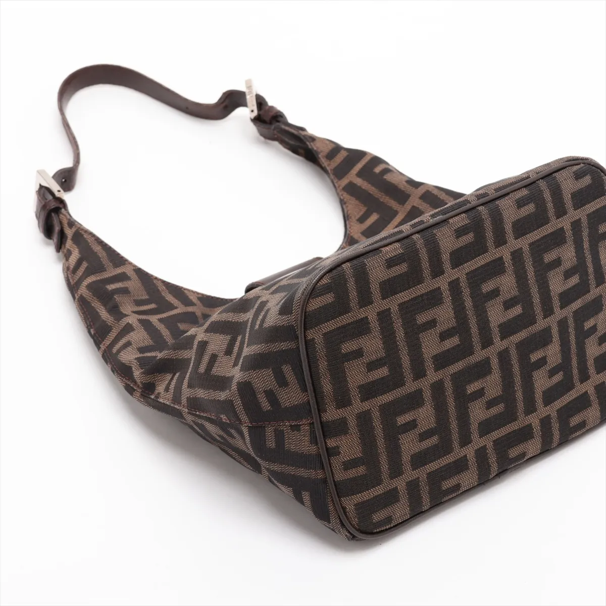Zucca Mamma Bucket M26686 Canvas x Leather Shoulder Bag Brown — view 4