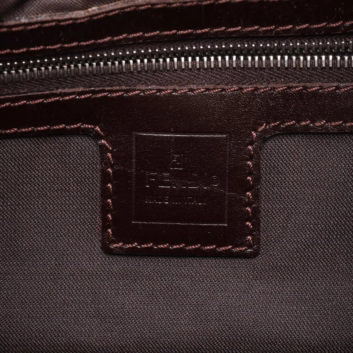 Zucca Mamma Bucket M26686 Canvas x Leather Shoulder Bag Brown — view 9