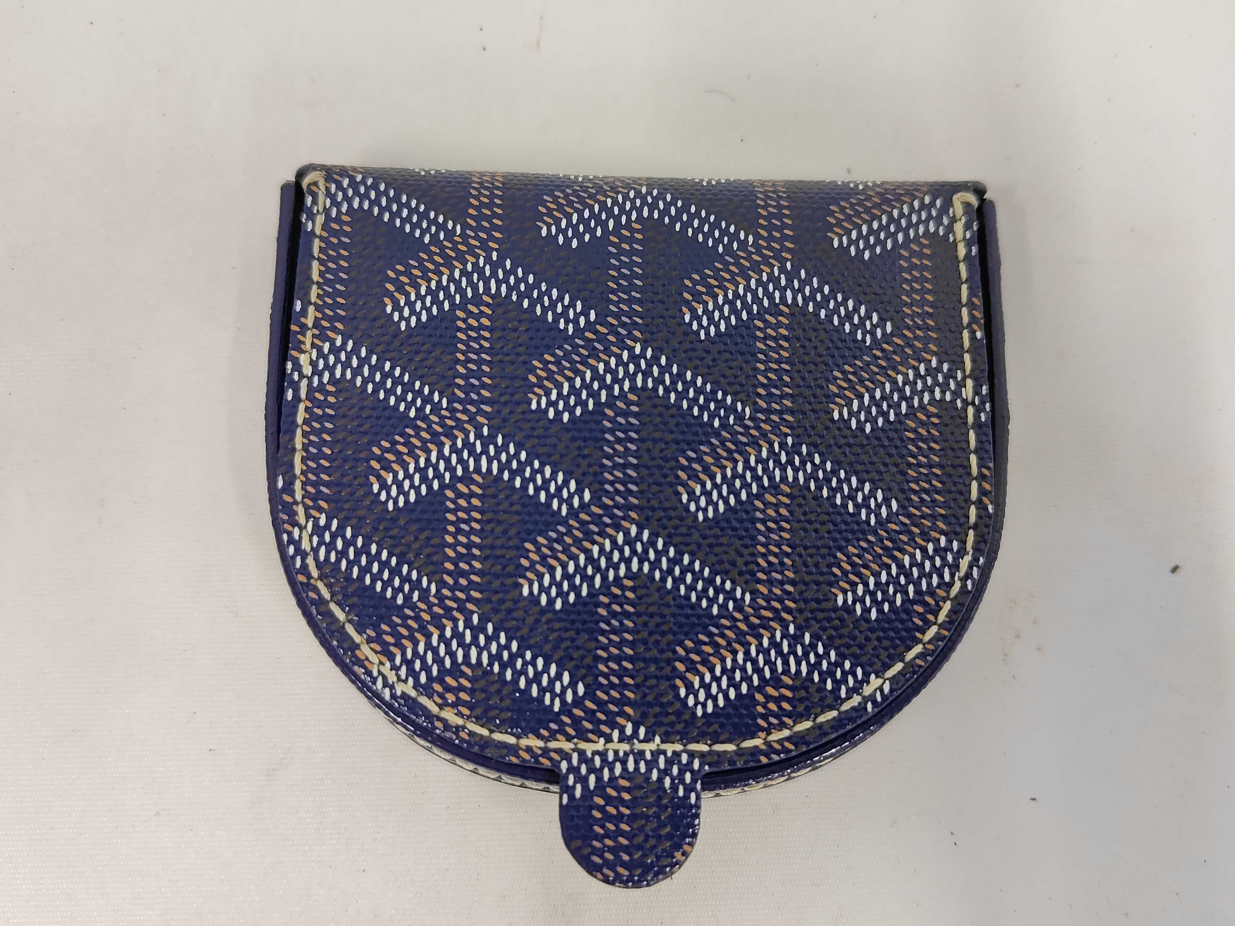Raspail Coin Case, Navy, with Box