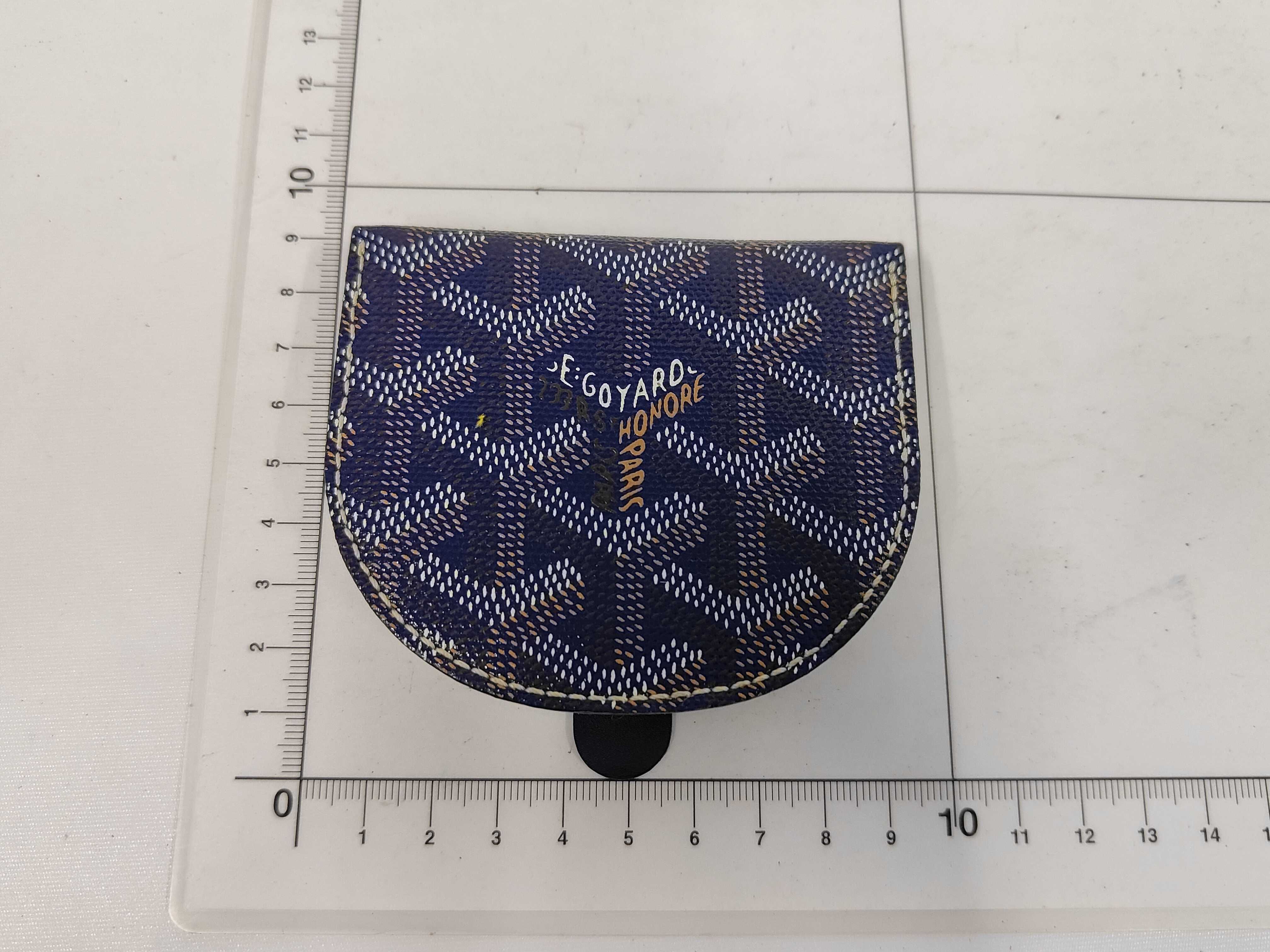 Raspail Coin Case, Navy, with Box — view 2