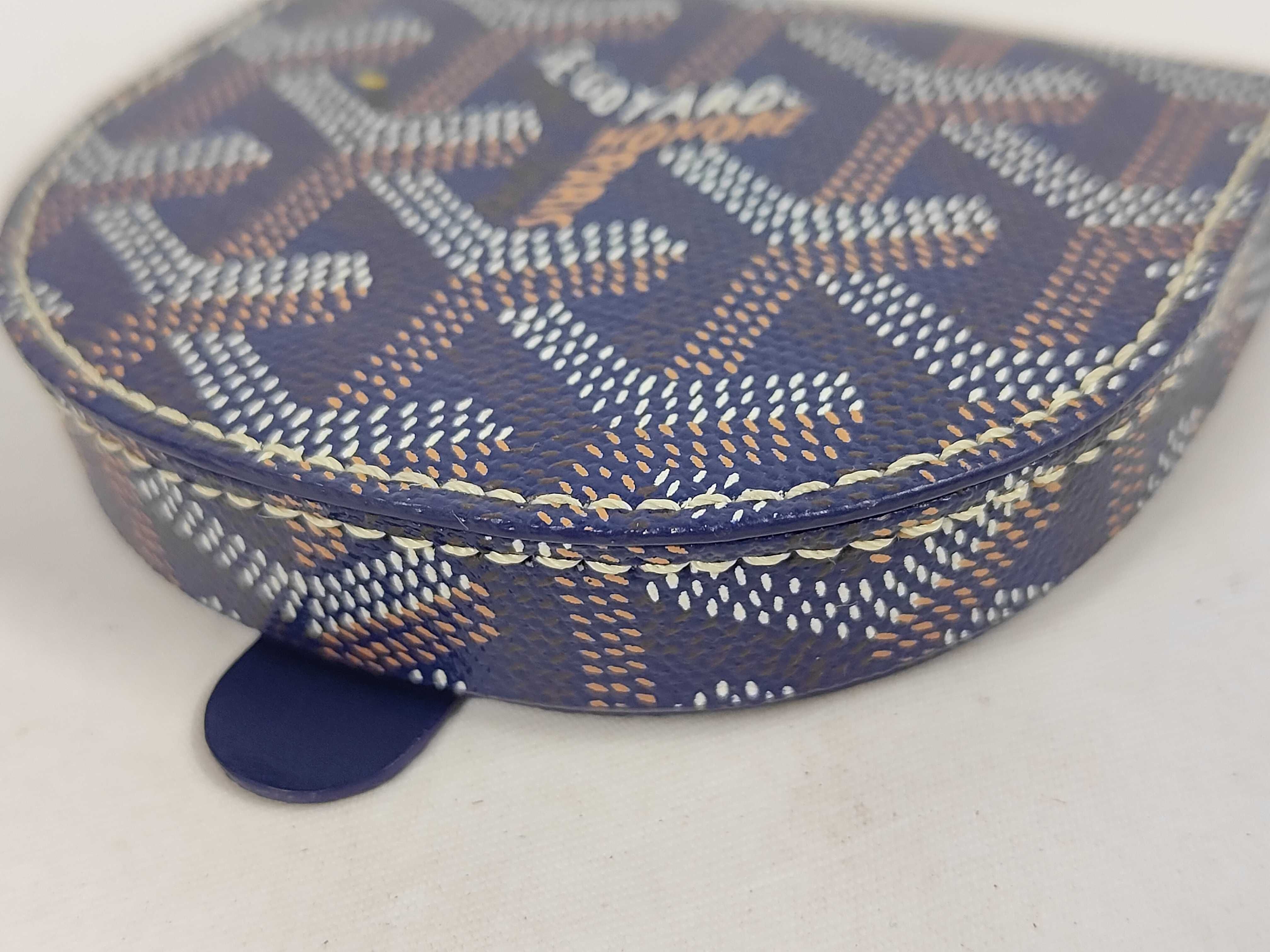 Raspail Coin Case, Navy, with Box — view 3
