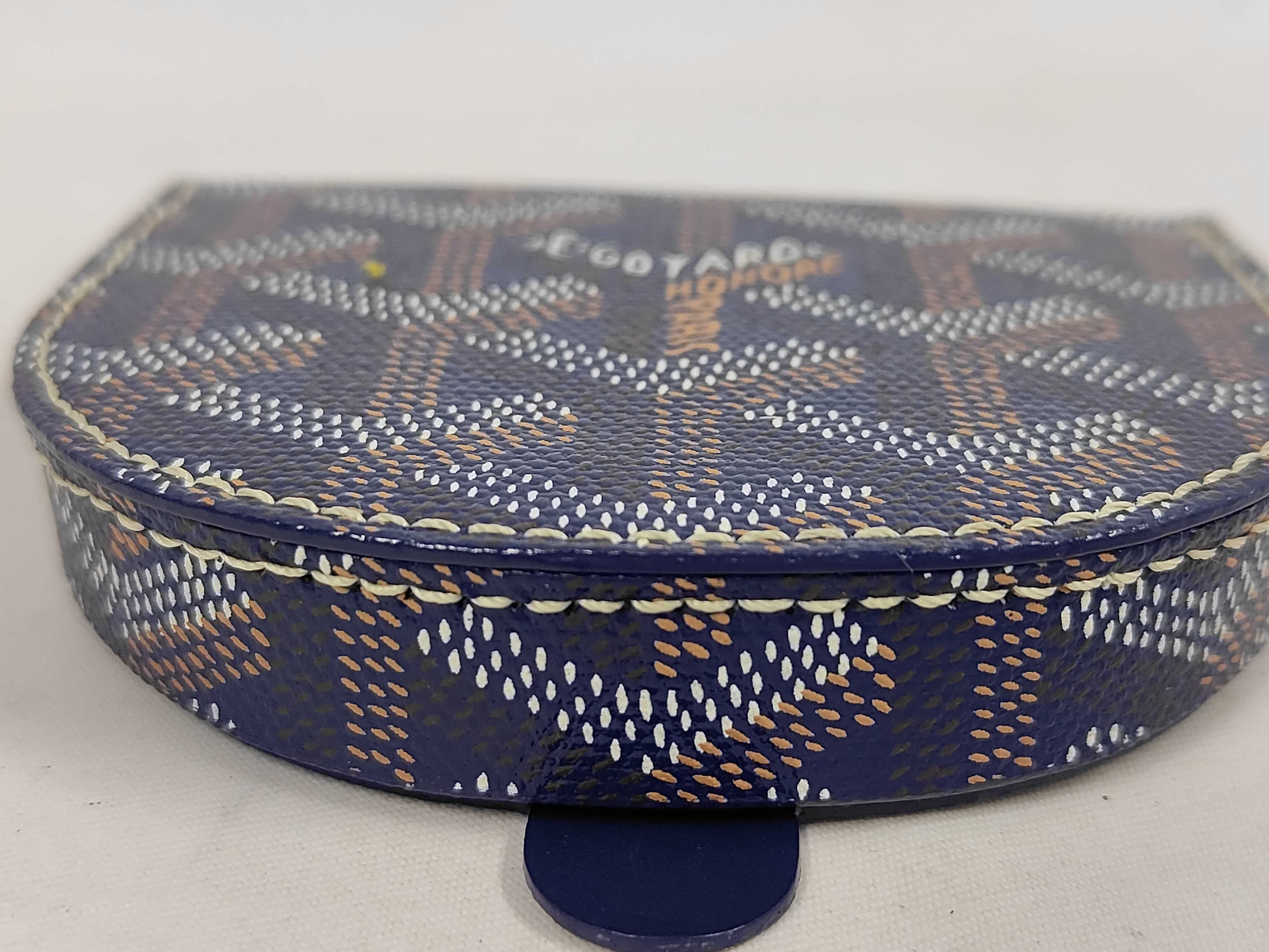 Raspail Coin Case, Navy, with Box — view 4
