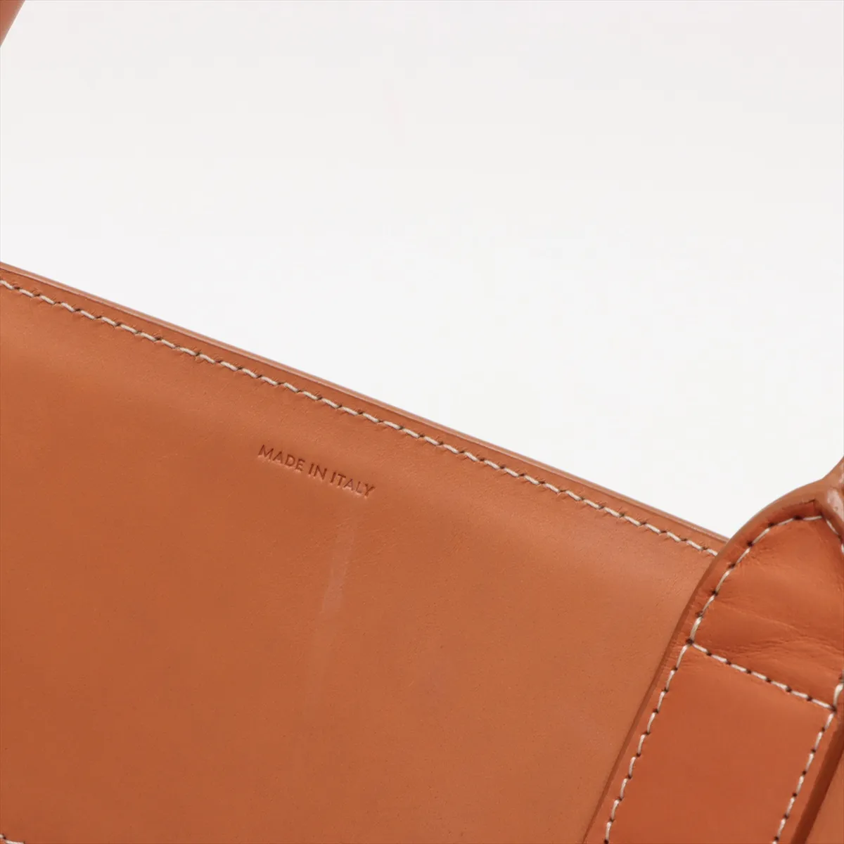 Vertical Cover Large Leather x Canvas Handbag Beige x White — view 13
