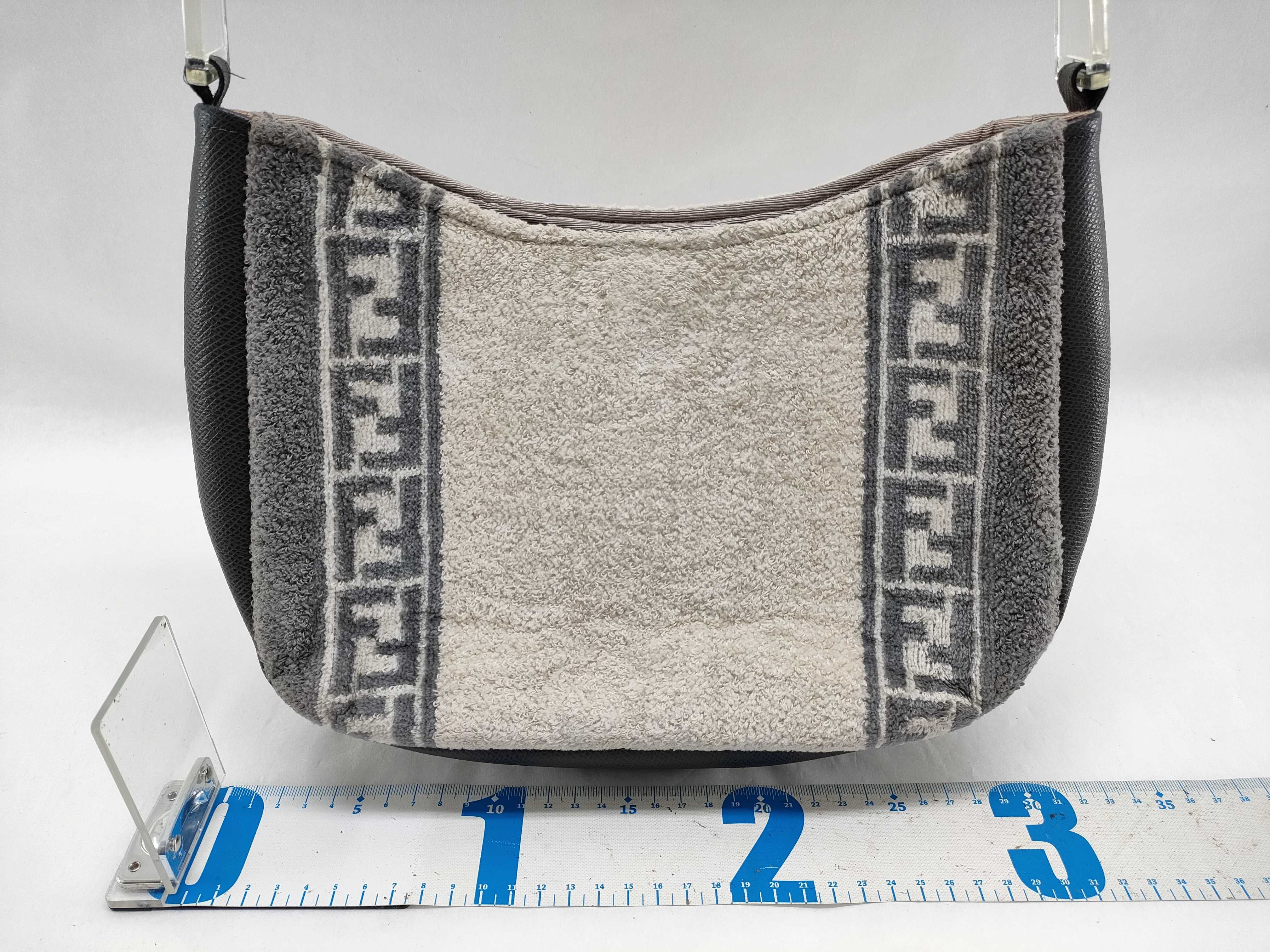 terry cloth Zucca plastic handle handbag — view 2