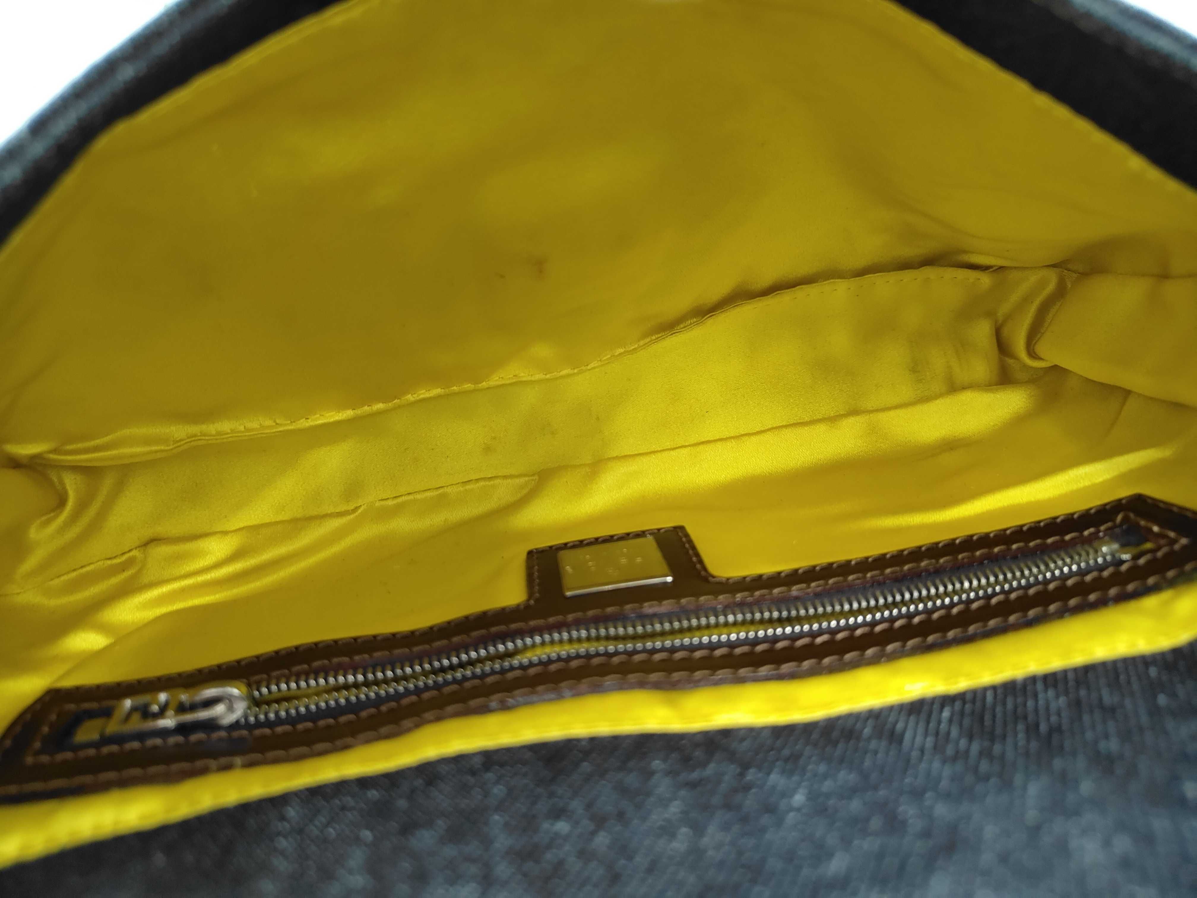 Mamma Bucket Denim Handbag (Handle and embroidery are undamaged) — view 8