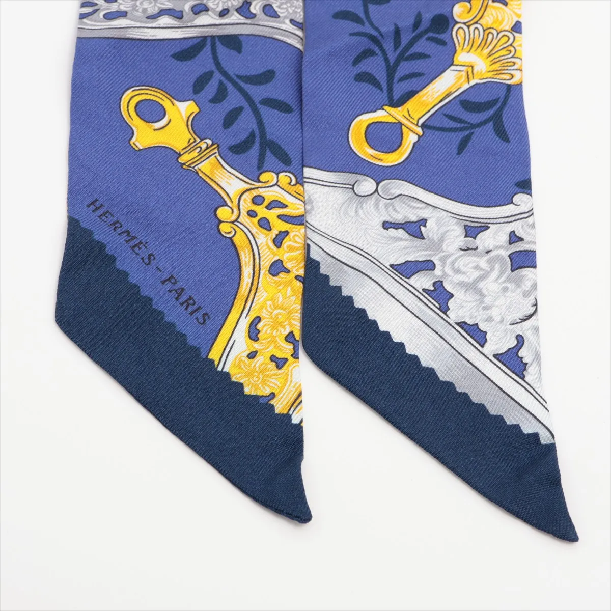 Twilly ETRIERS REMIX Armor Remix Scarf Silk Blue — view 2