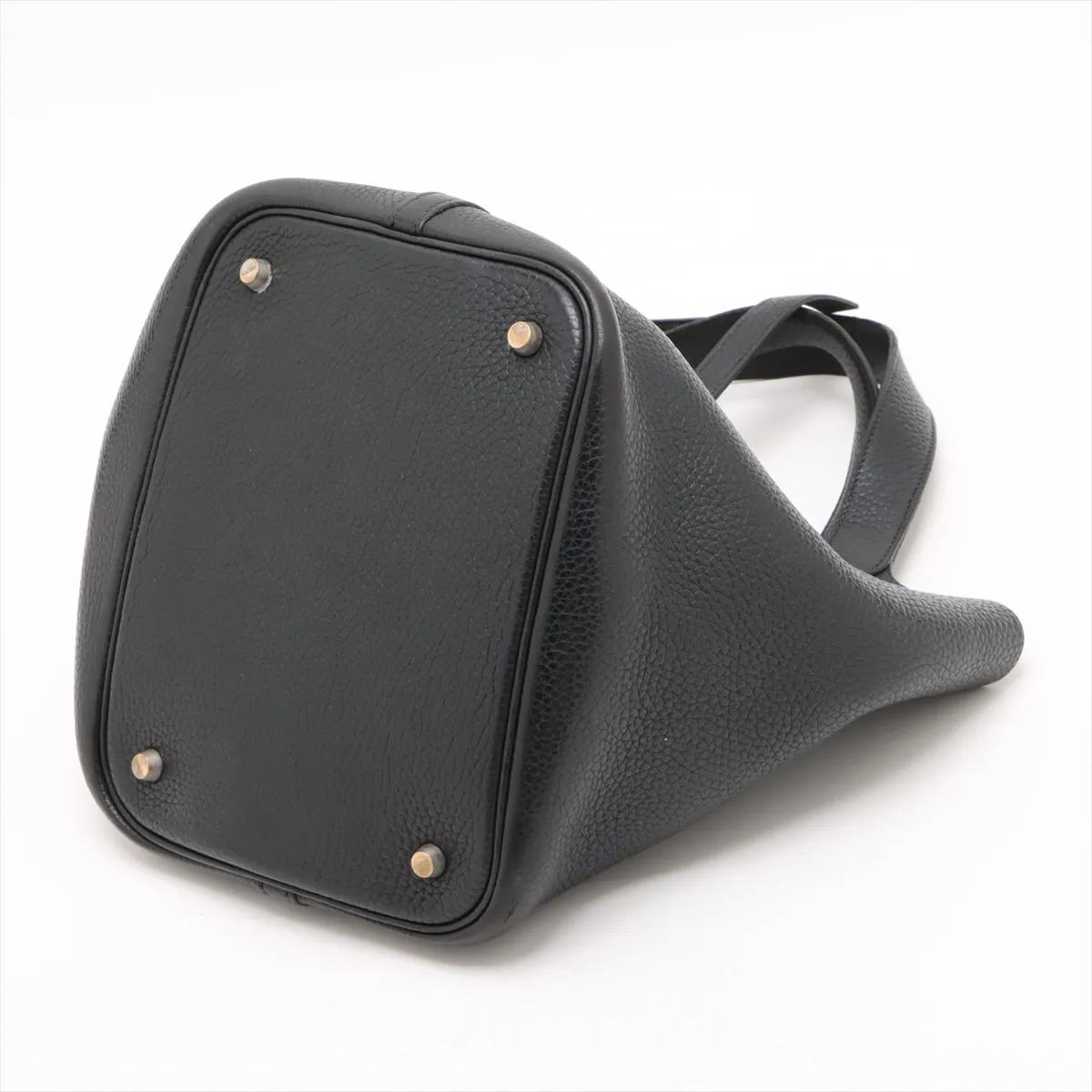 Picotin 22 MM Taurillon Clemence Black Silver hardware H:2004 — view 3
