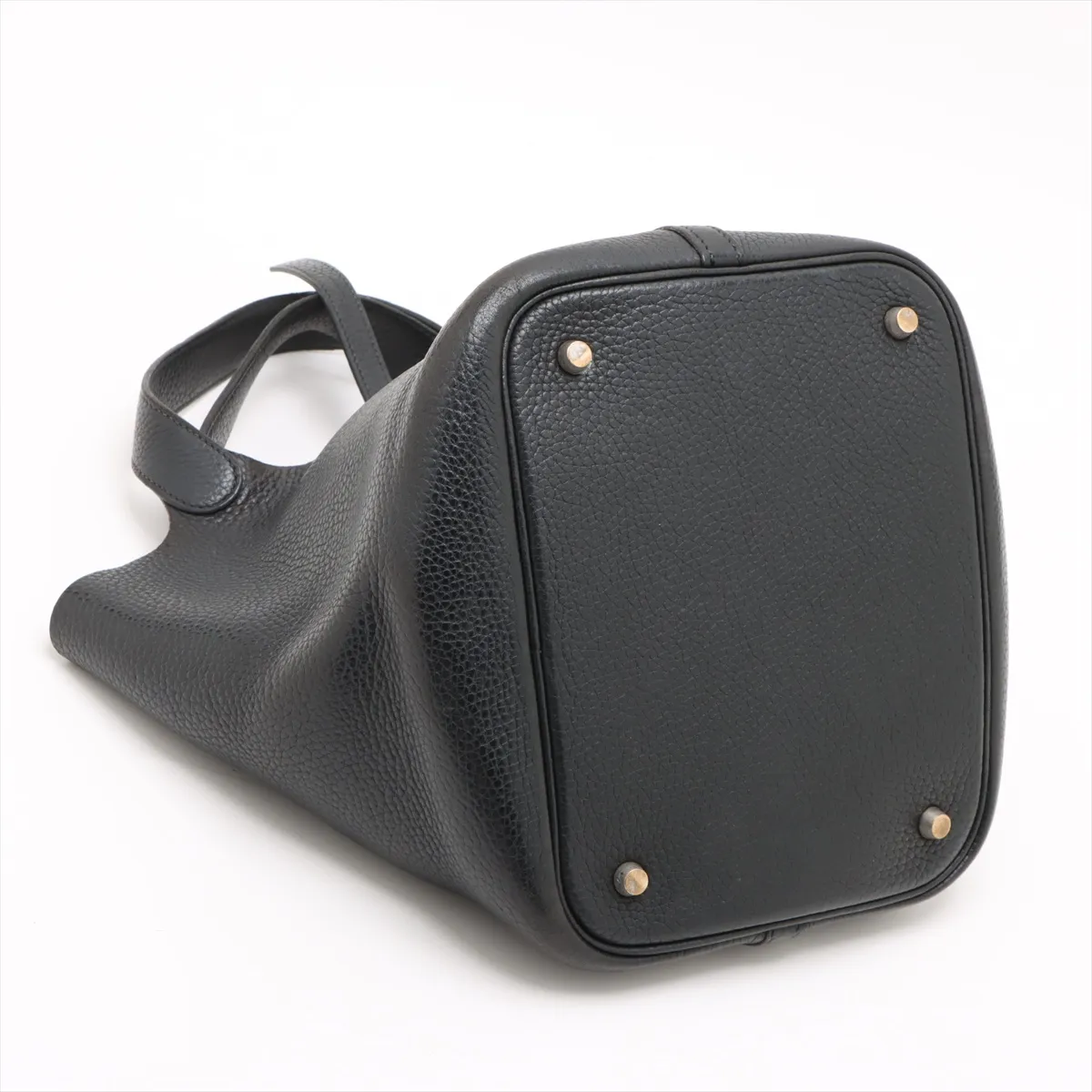 Picotin 22 MM Taurillon Clemence Black Silver hardware H:2004 — view 4