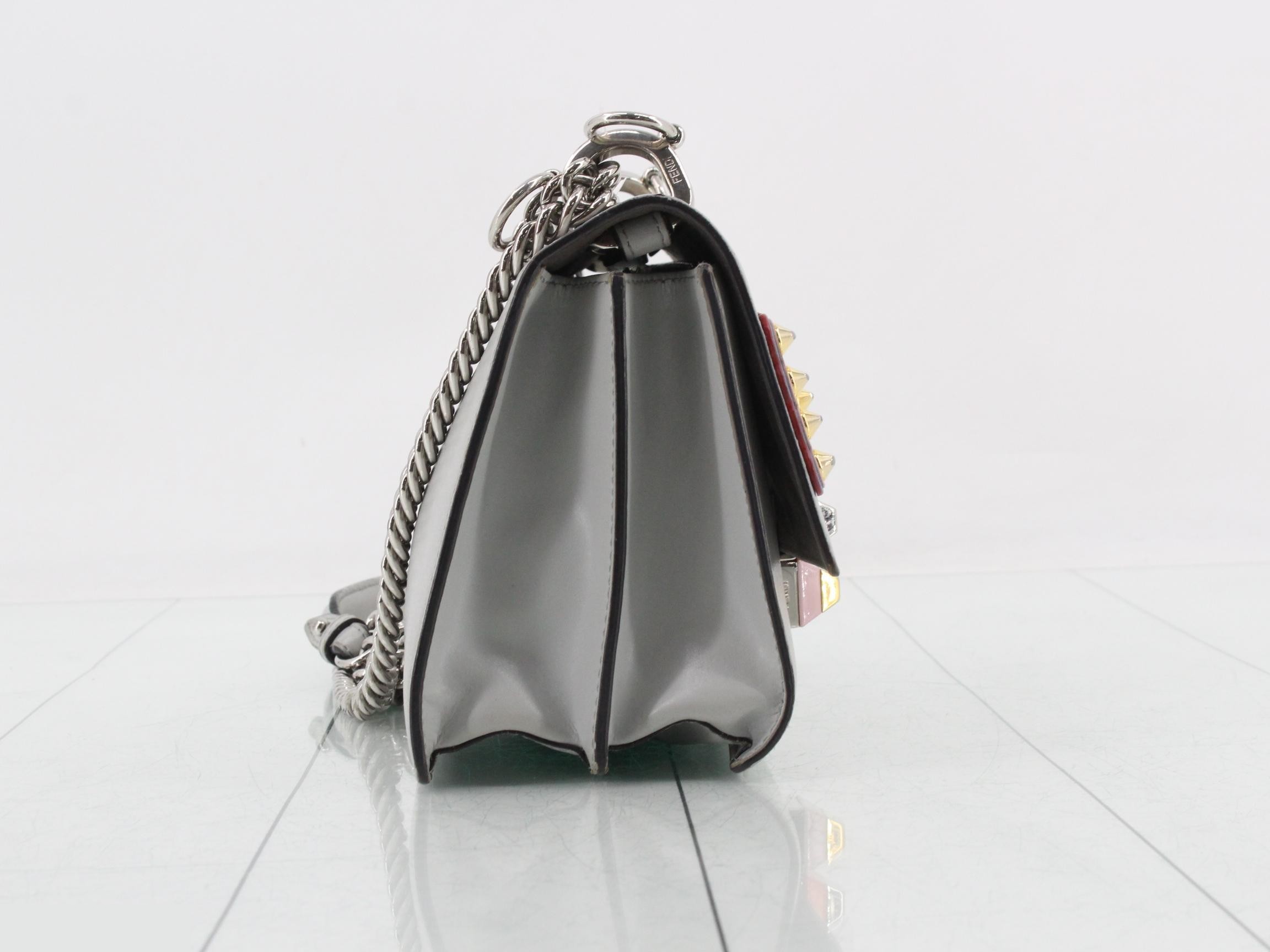 Kanai Leather Studded Chain Shoulder Bag — view 4