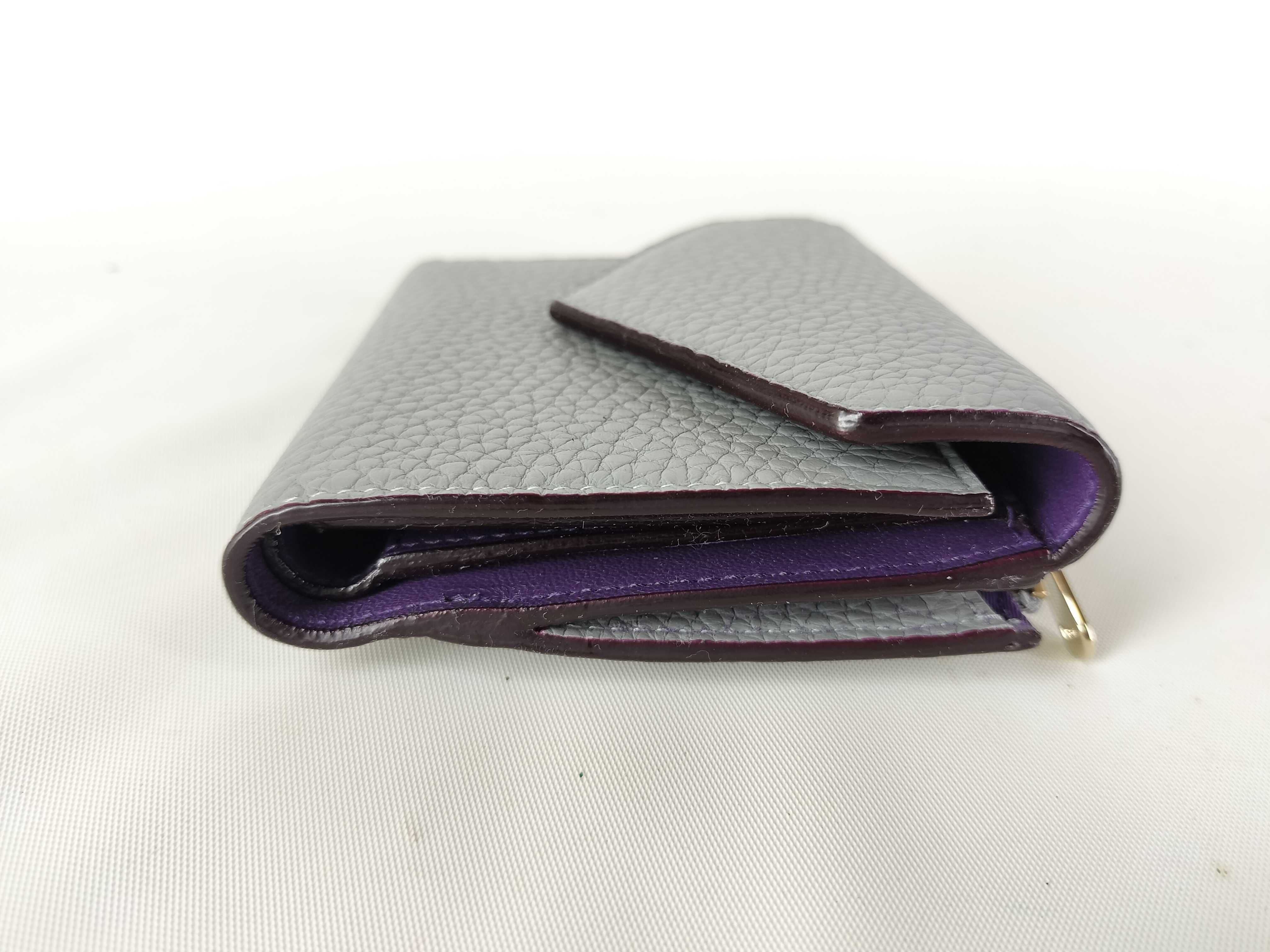 Cannage Leather Compact Wallet — view 3