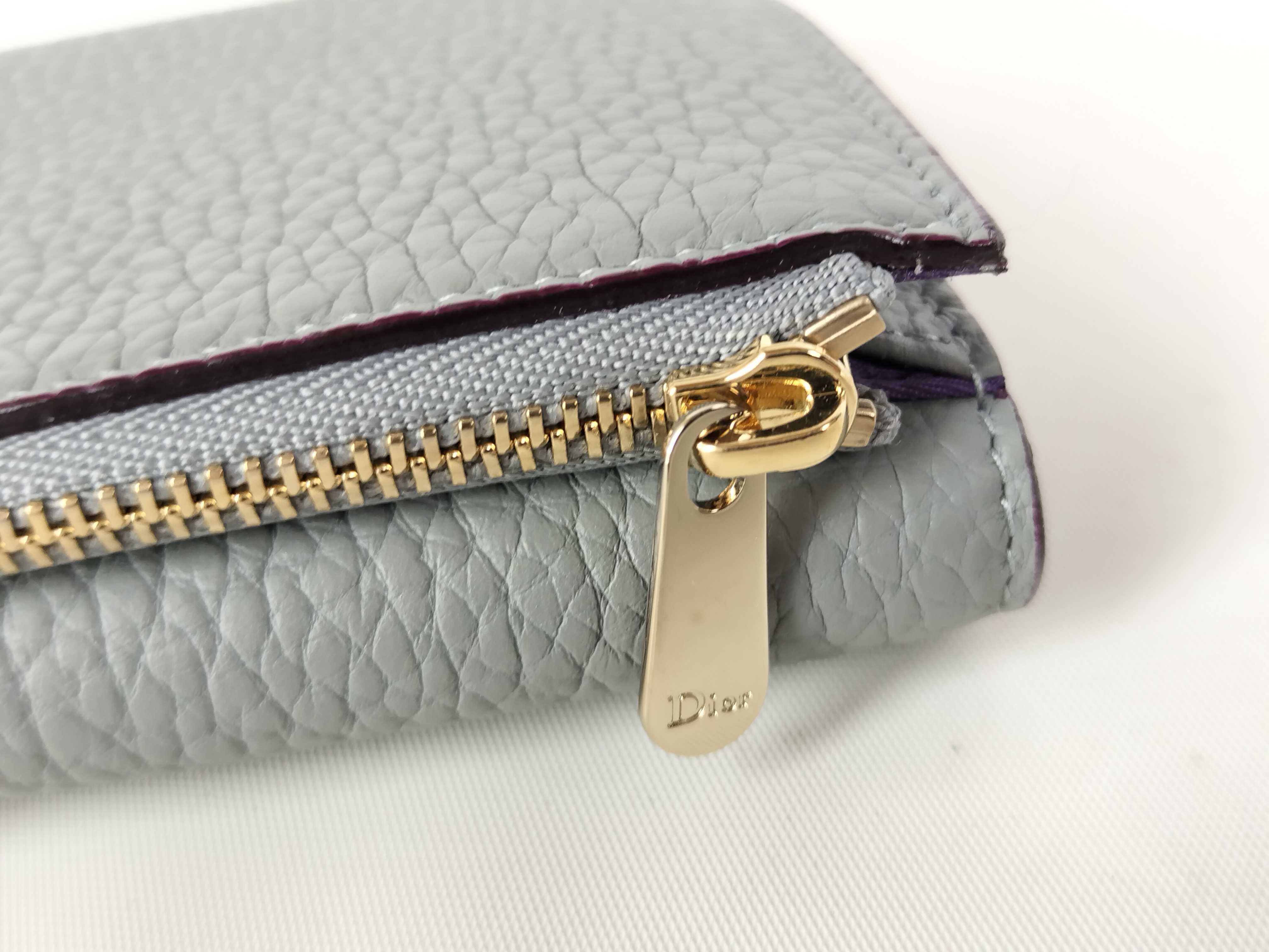 Cannage Leather Compact Wallet — view 8