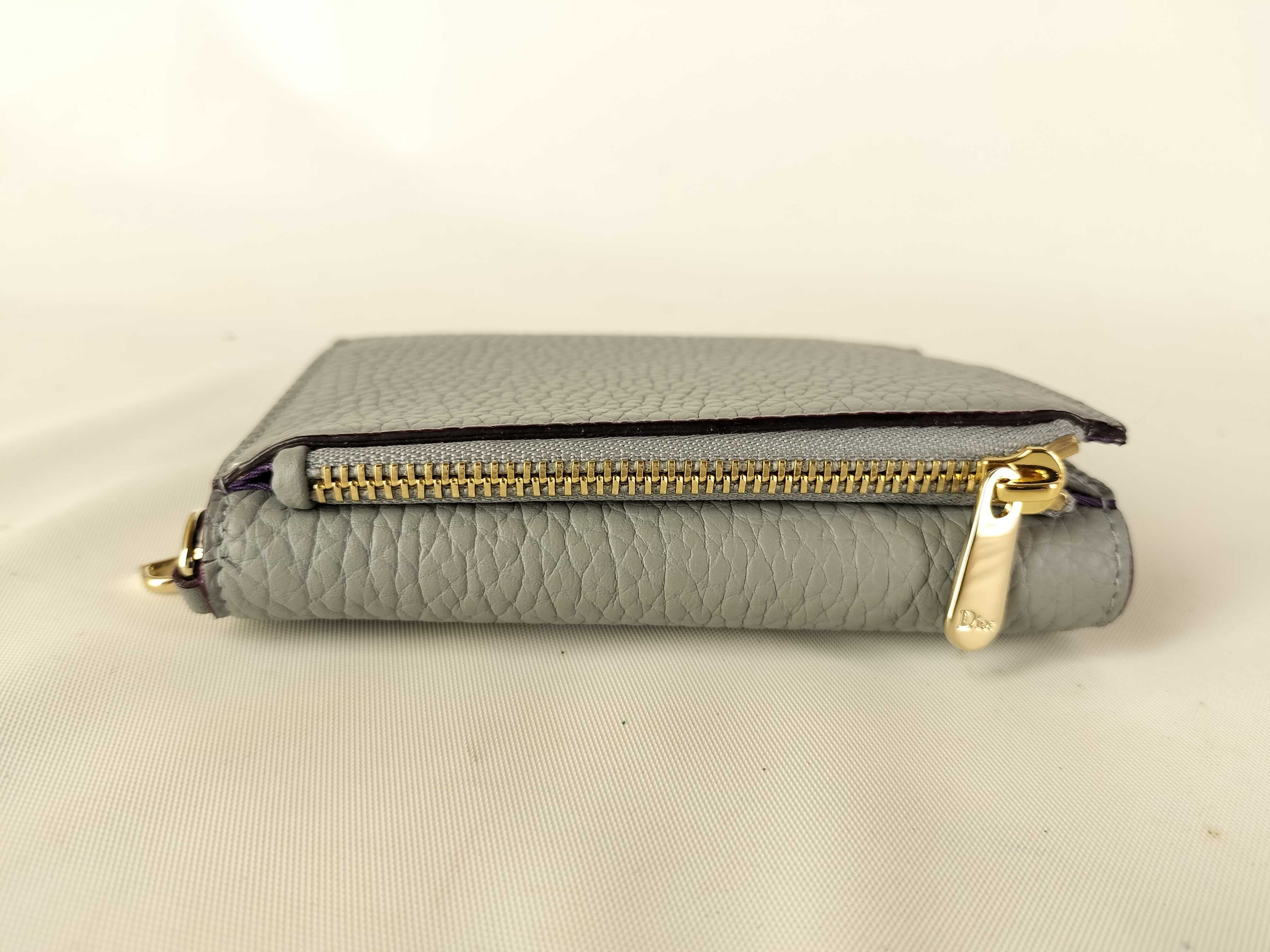 Cannage Leather Compact Wallet — view 9