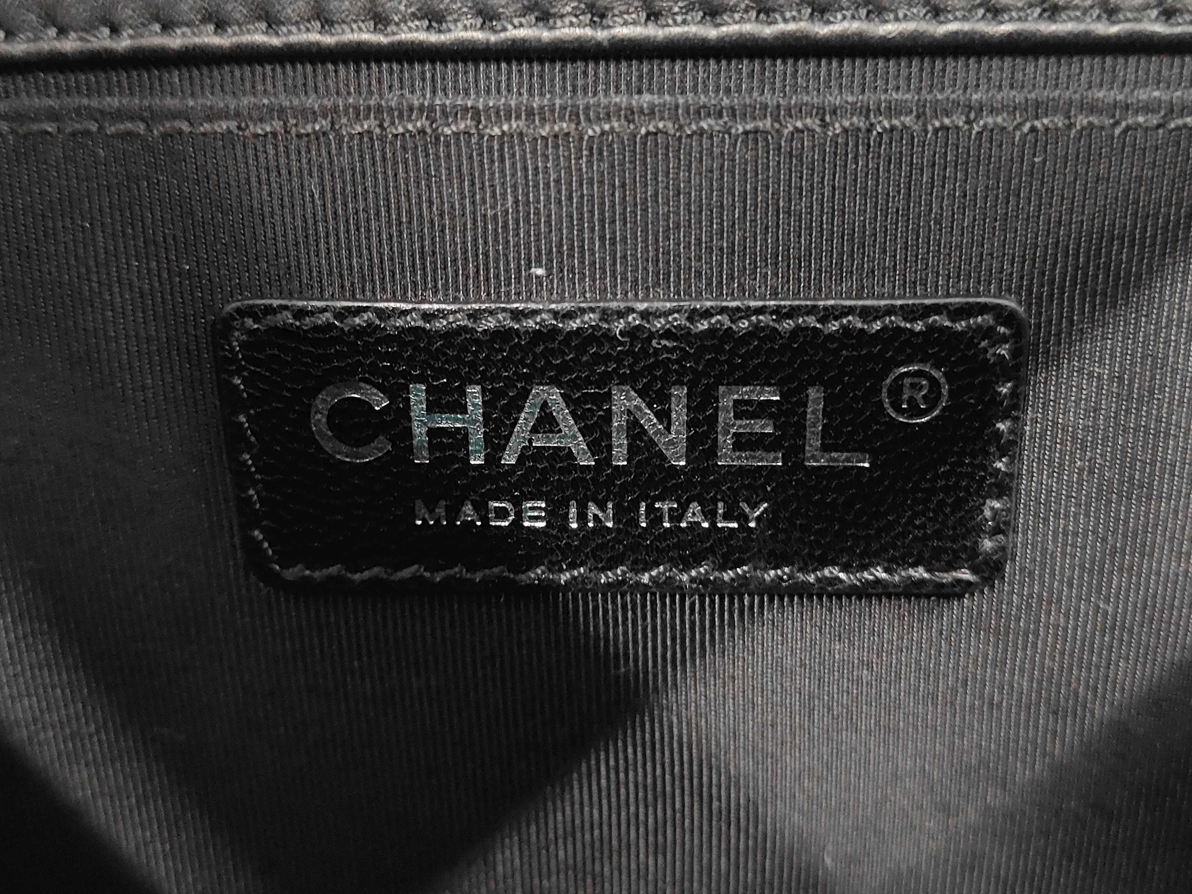 Boy Chanel 25 Lambskin Black Seal Shoulder Bag — view 13