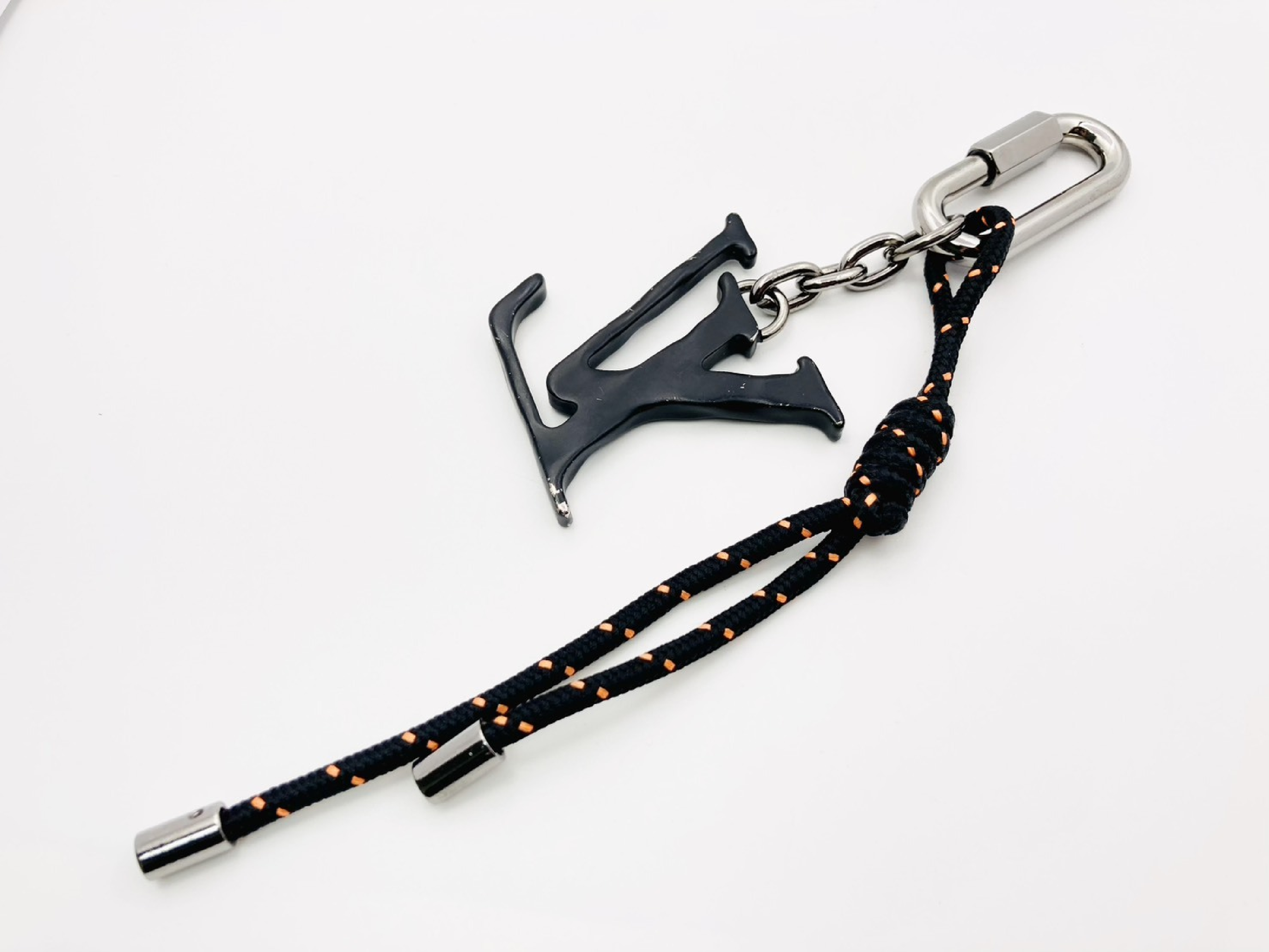 MP2617 Portefeuille LV Shape Rope Charm Keyring Black LE1119 Key Case — view 2