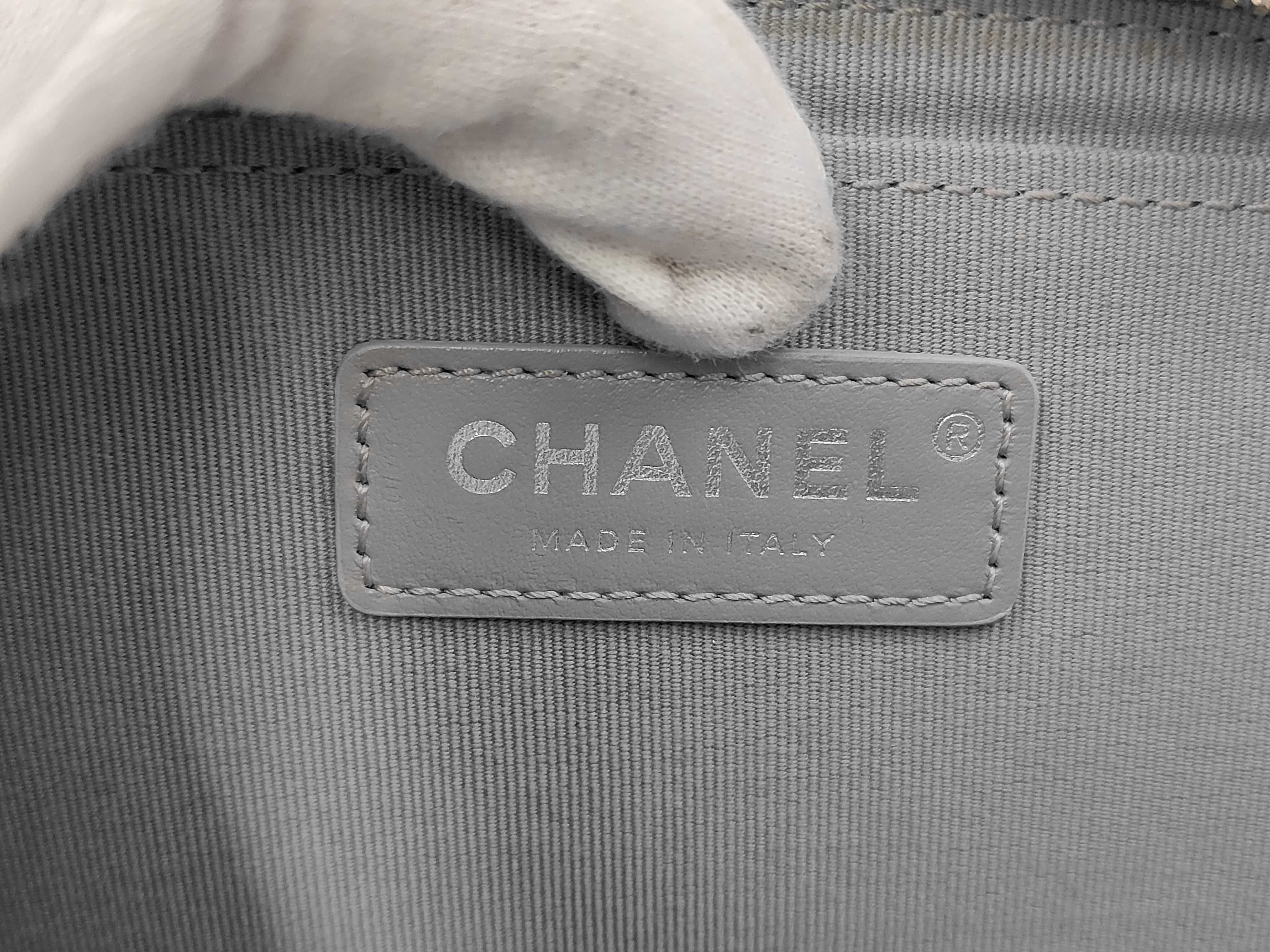 2250 Chain Shoulder Bag, Silver with SV Hardware — view 9