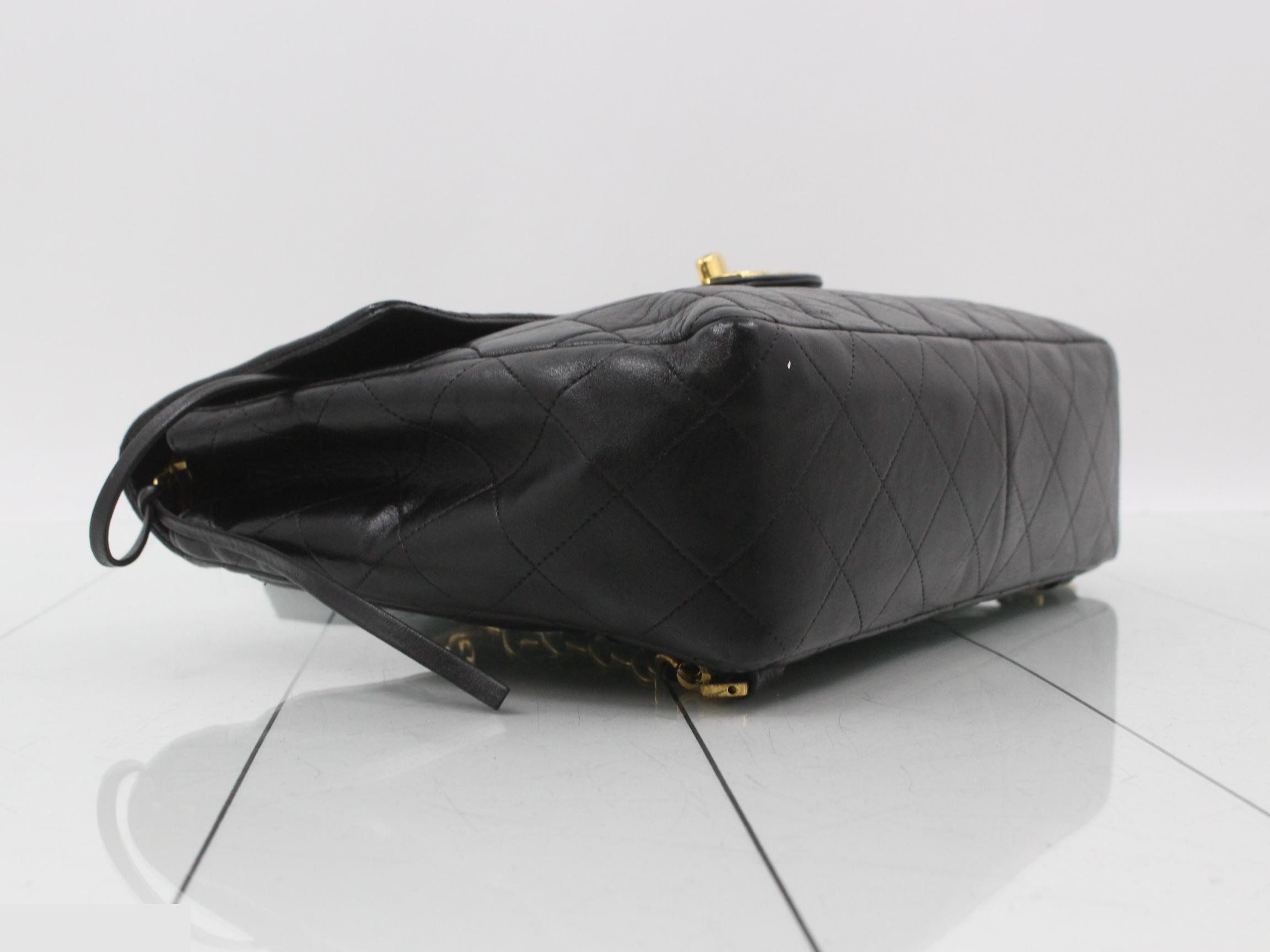 Matelassé Leather Chain Backpack — view 5