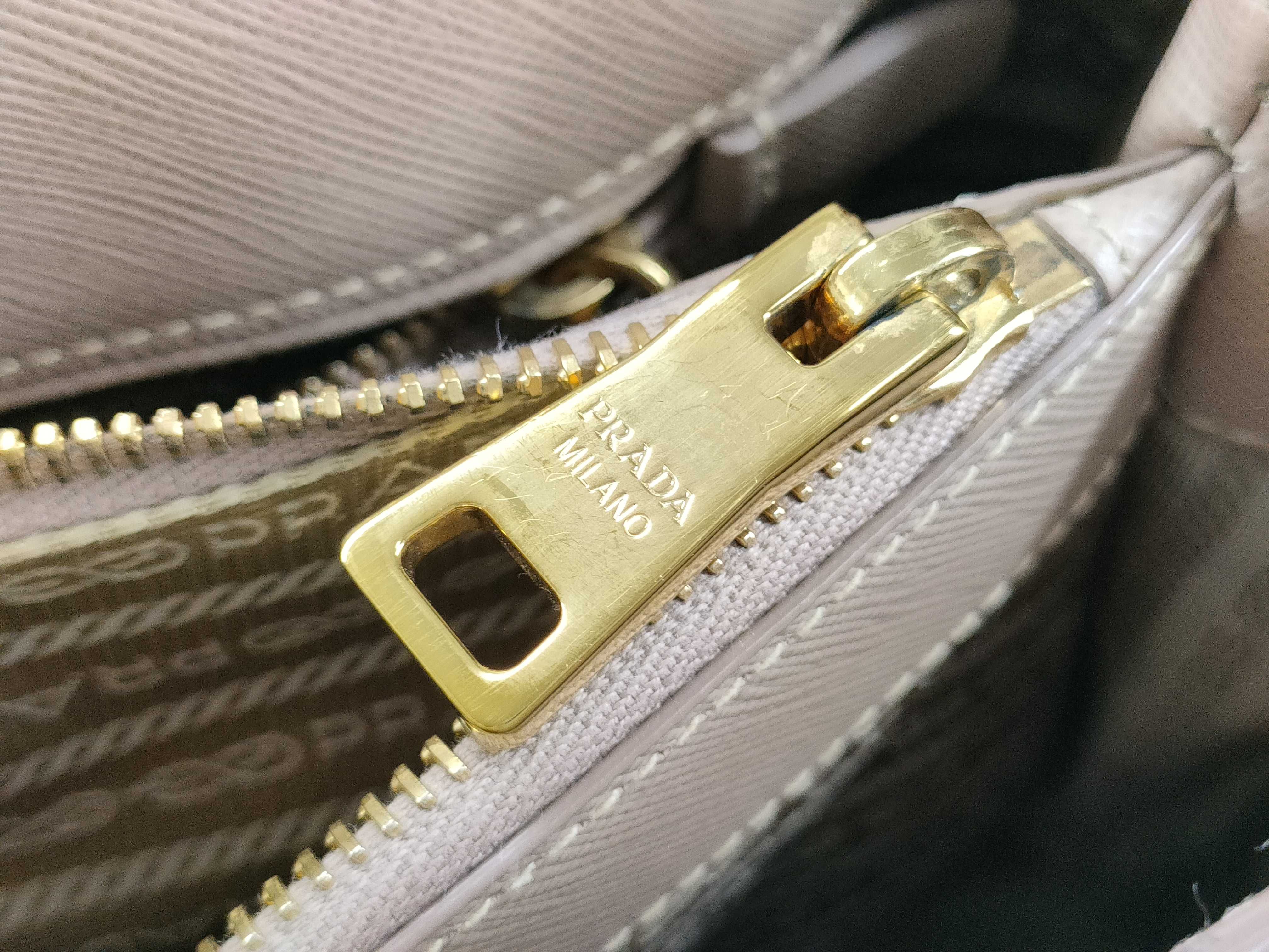Saffiano Lux Galleria Leather 2-Way Handbag, Pink, BN1786 — view 13