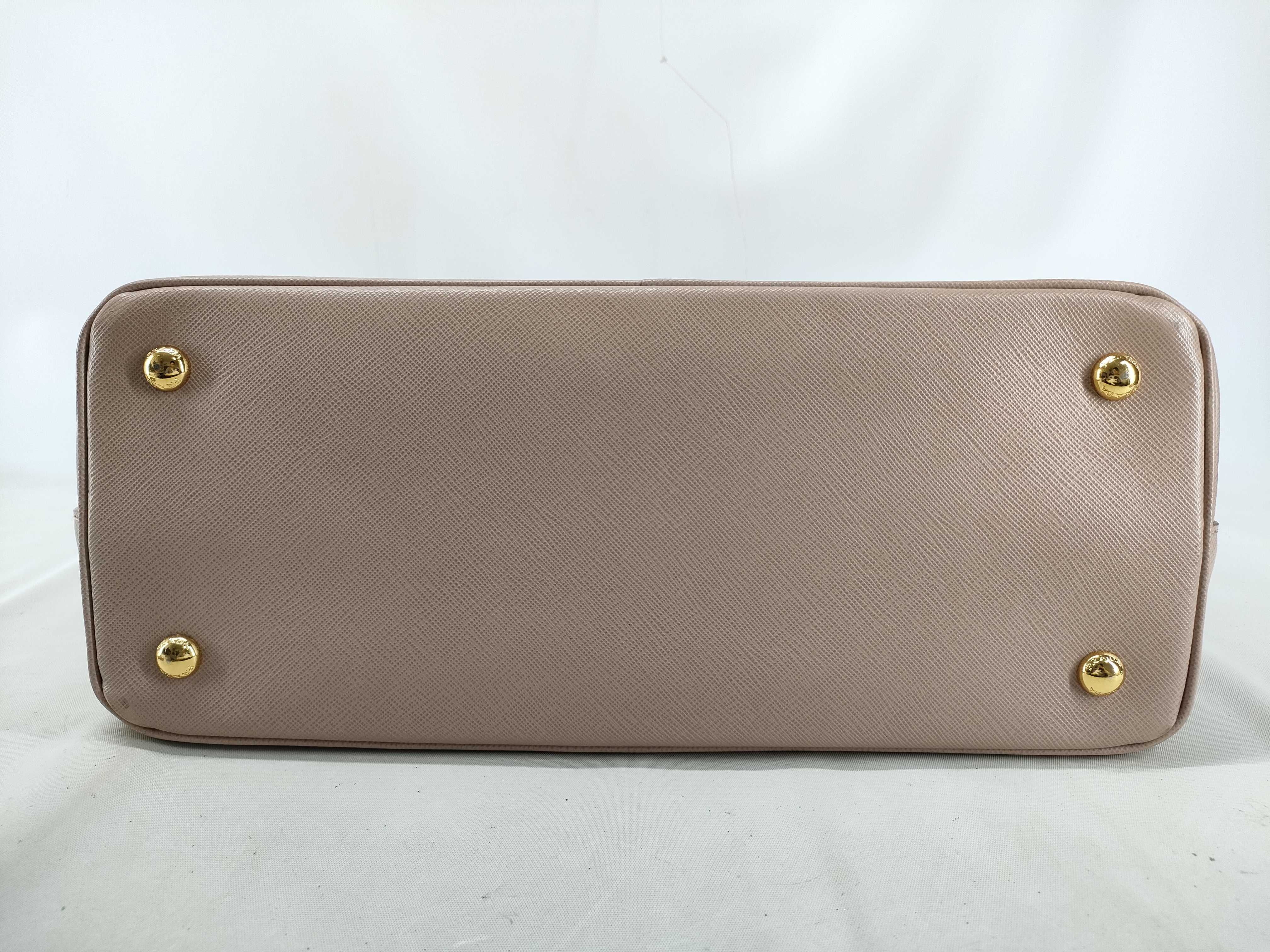 Saffiano Lux Galleria Leather 2-Way Handbag, Pink, BN1786 — view 3