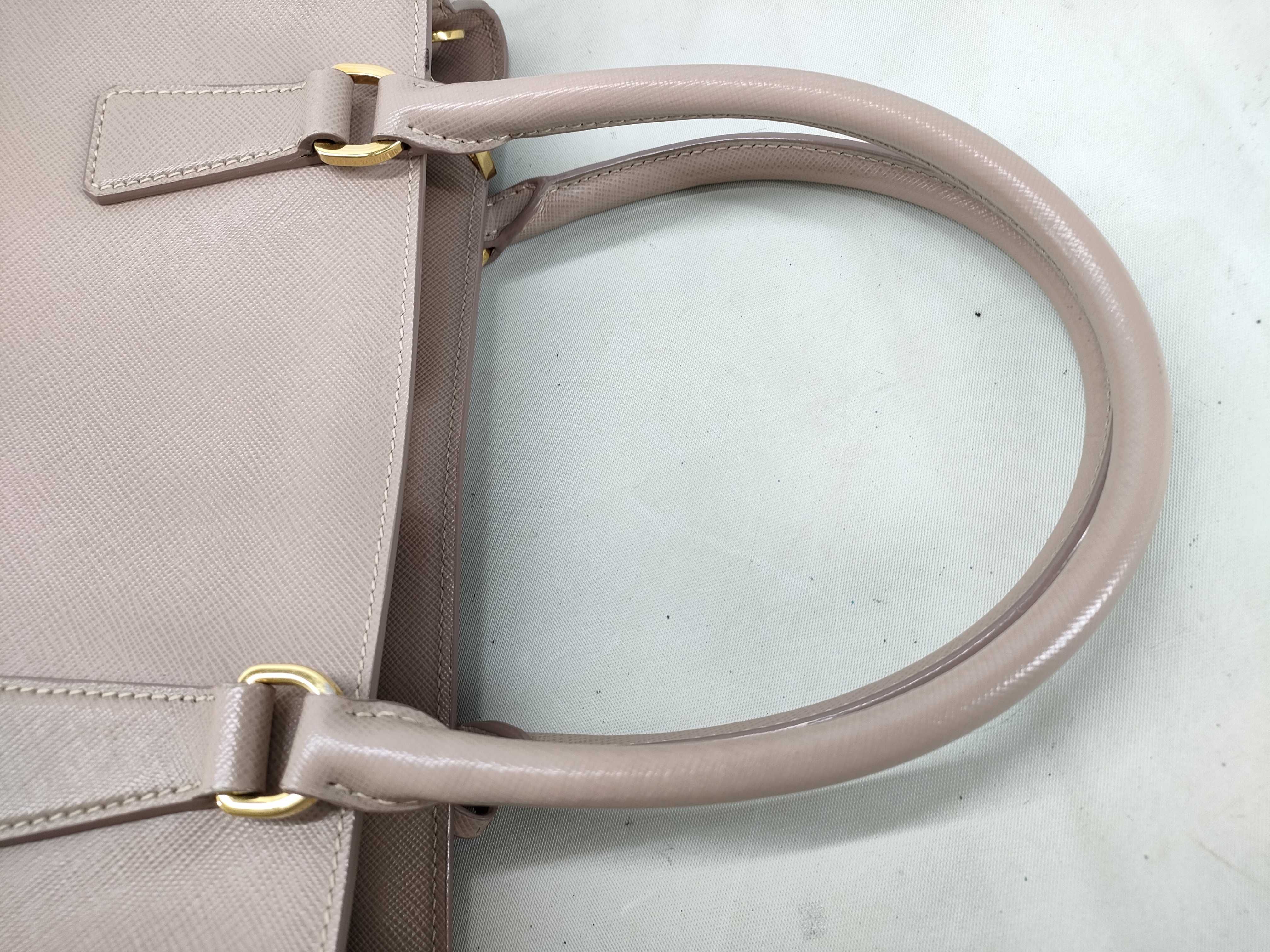 Saffiano Lux Galleria Leather 2-Way Handbag, Pink, BN1786 — view 5