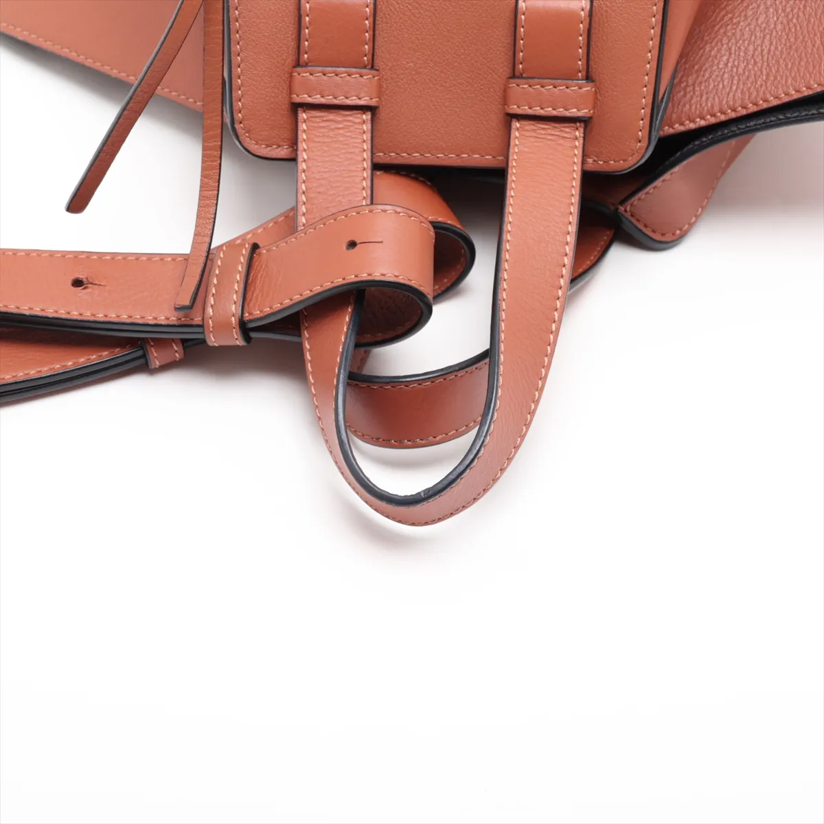 Hammock Small Leather 2-Way Shoulder Bag, Brown — view 5