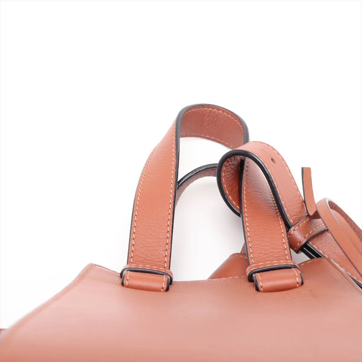 Hammock Small Leather 2-Way Shoulder Bag, Brown — view 6