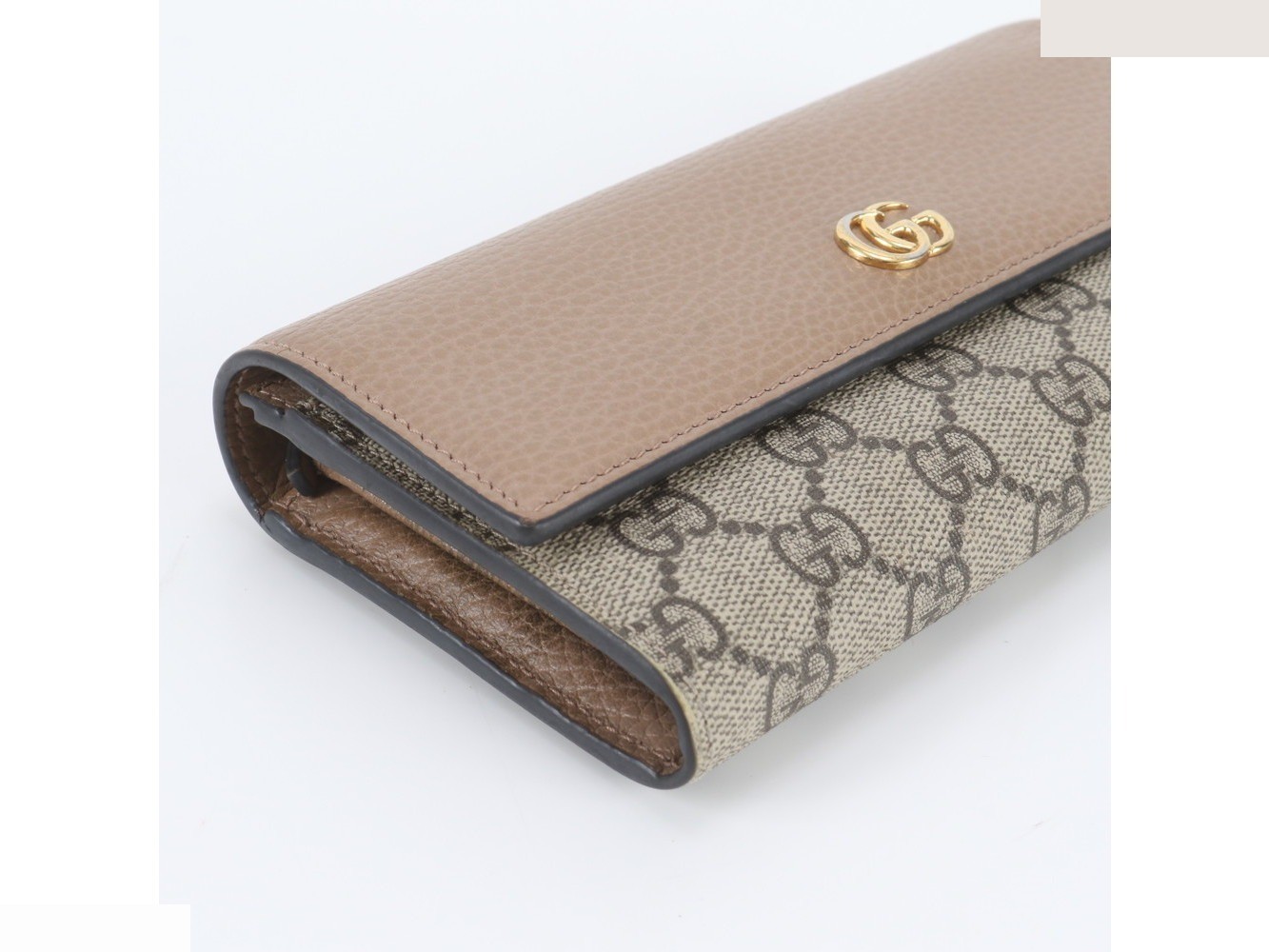 GG Supreme GG Marmont 456116 Leather Long Wallet — view 5