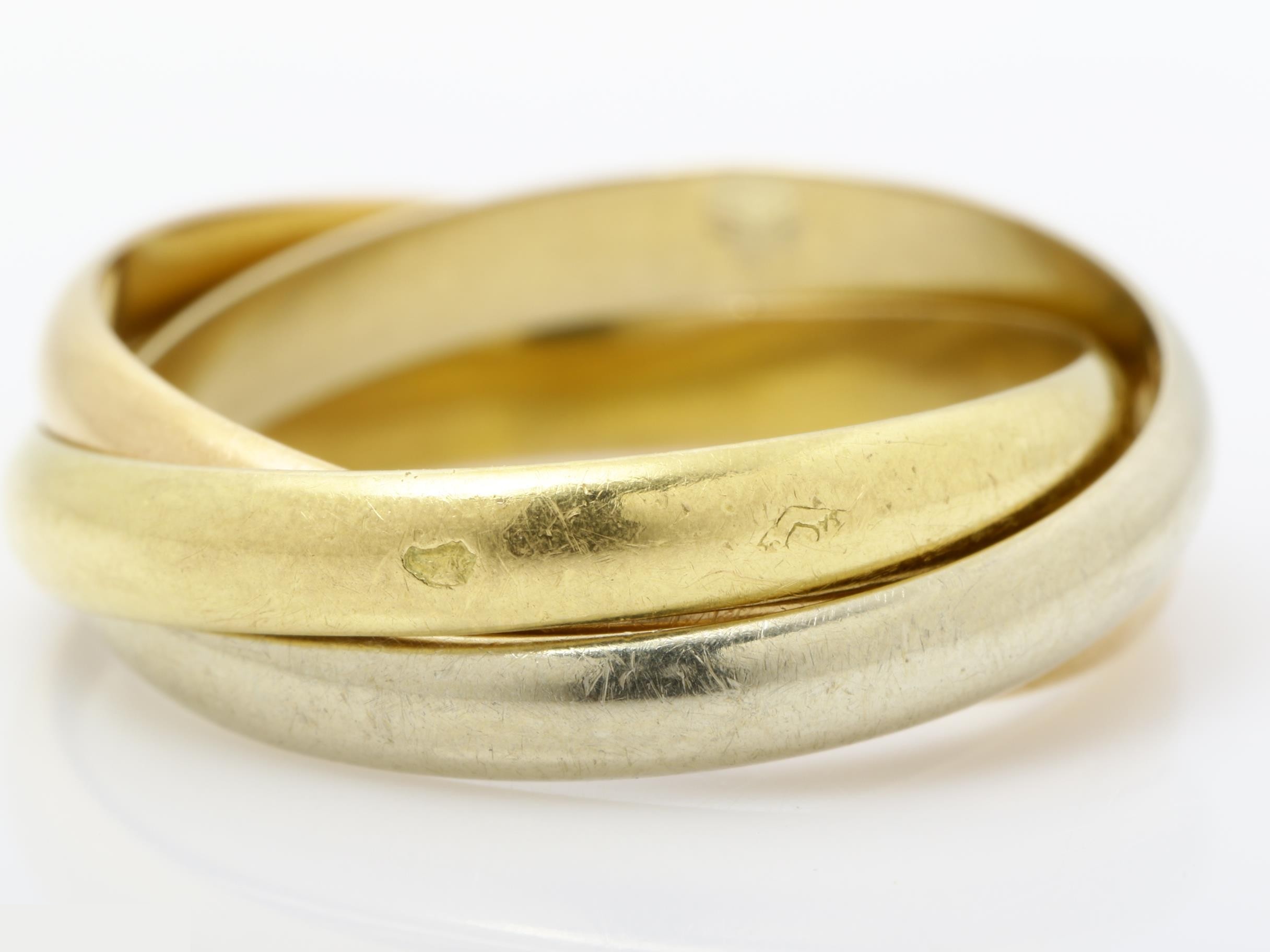 Trinity (precious metal) ring, 750, 4.7g, #50 — view 2