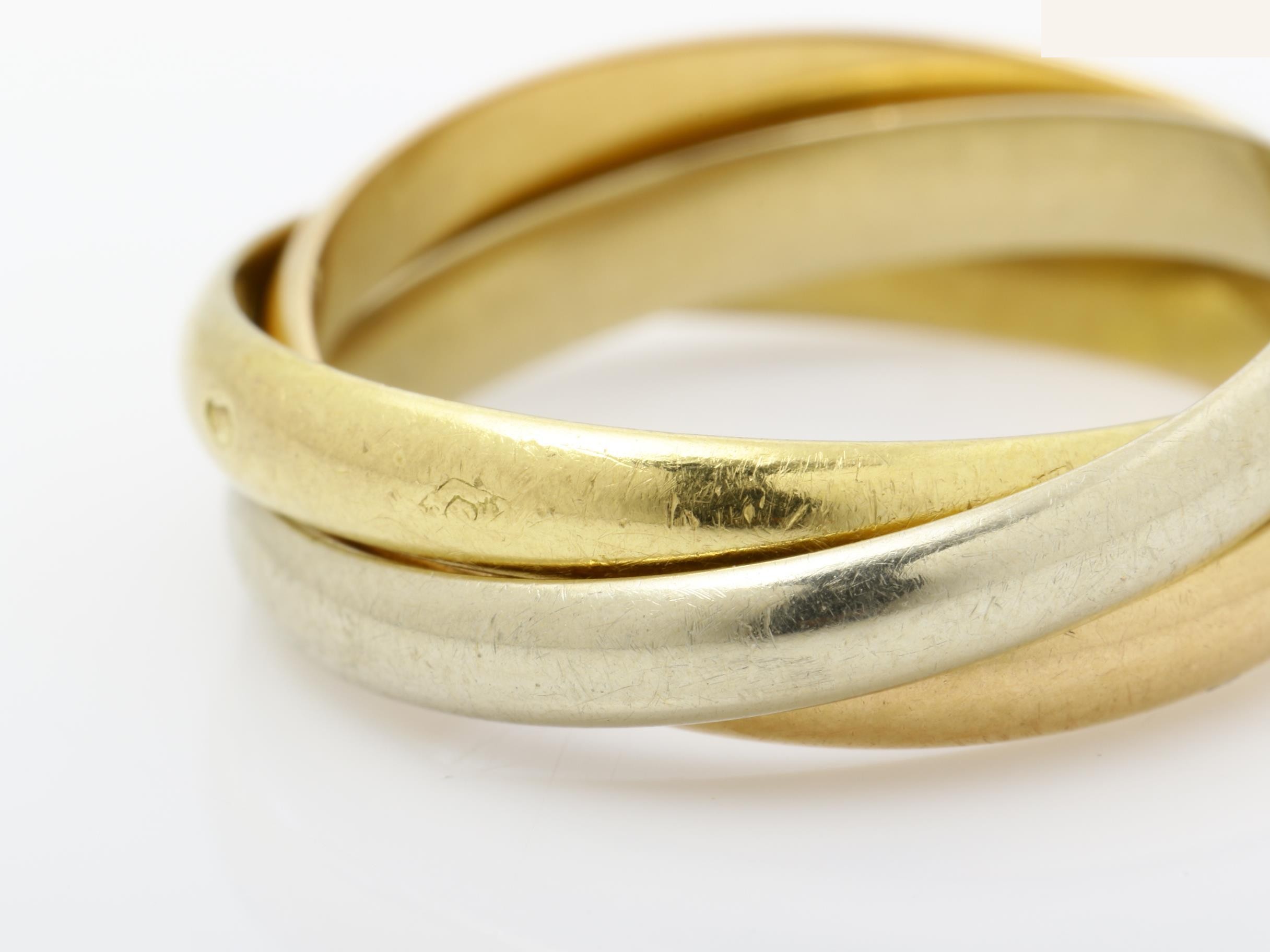 Trinity (precious metal) ring, 750, 4.7g, #50 — view 3