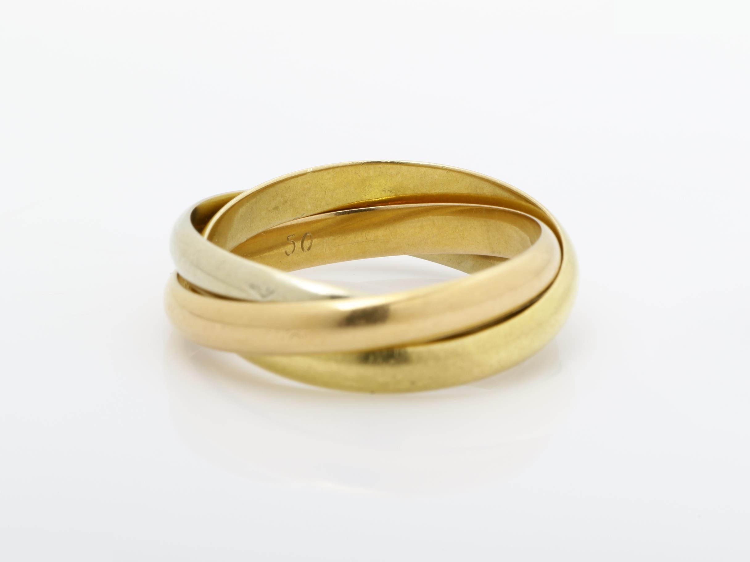 Trinity (precious metal) ring, 750, 4.7g, #50 — view 4