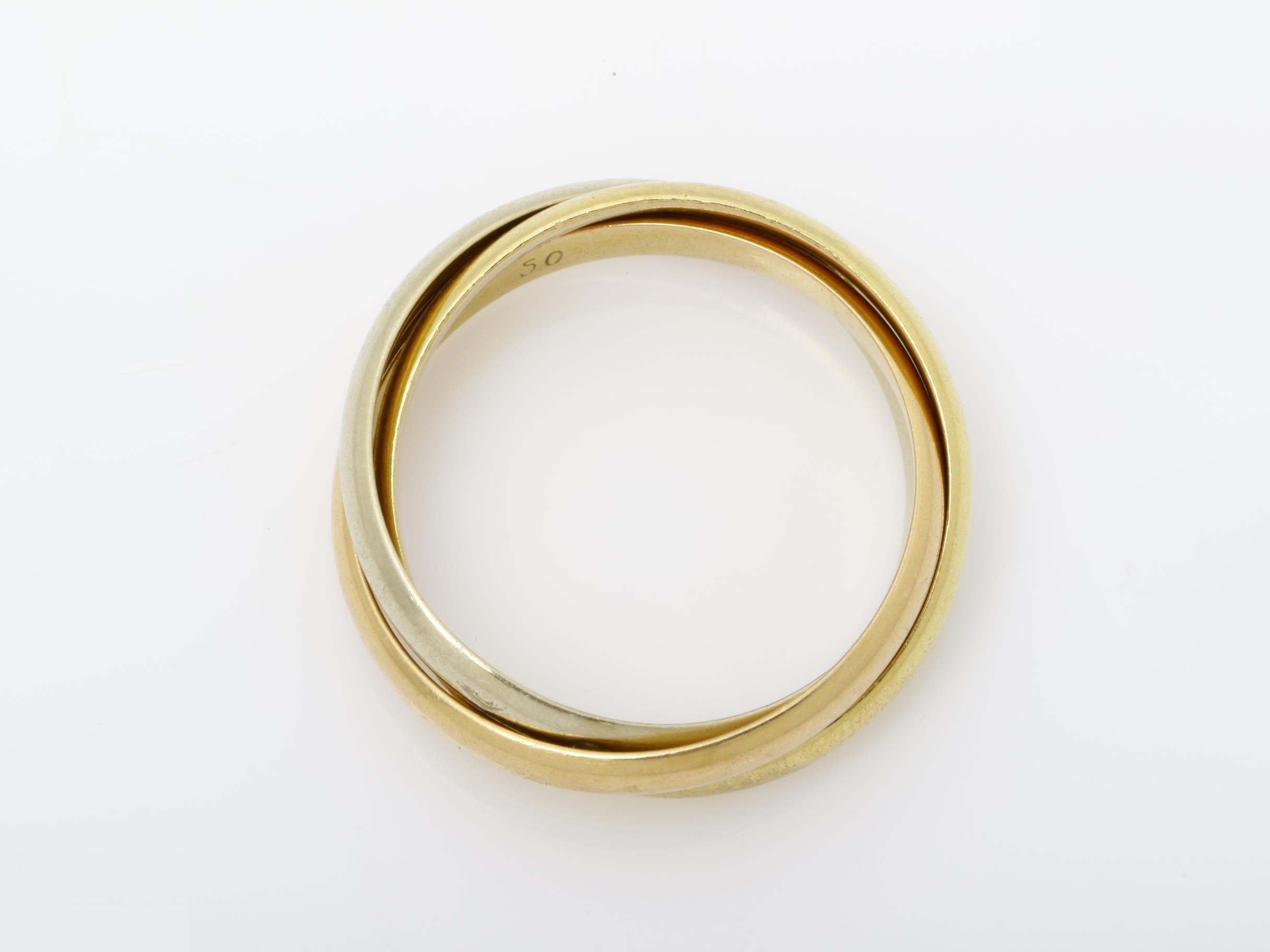 Trinity (precious metal) ring, 750, 4.7g, #50 — view 5