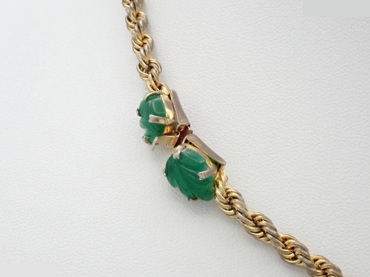 colored stone necklace, neck circumference approximately 40cm — view 2