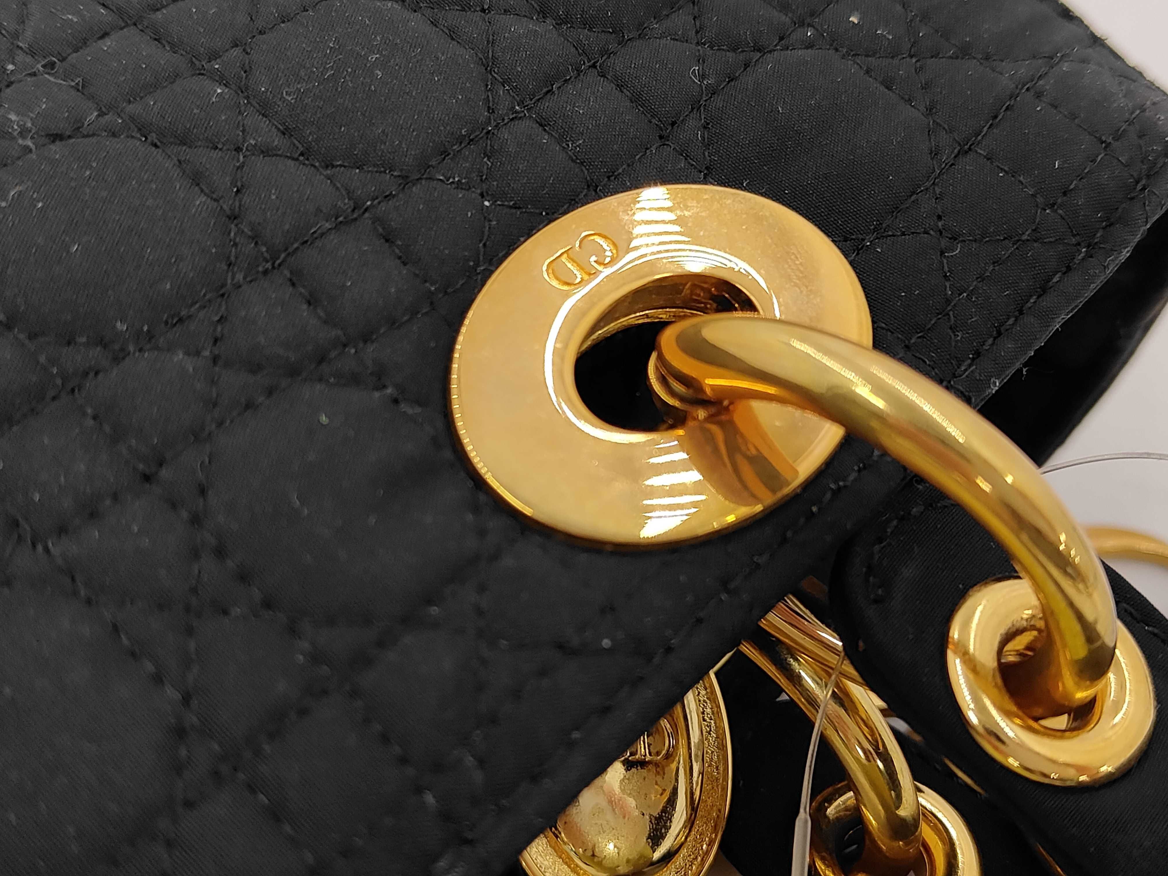 Lady Dior Cannage Nylon Handbag — view 5
